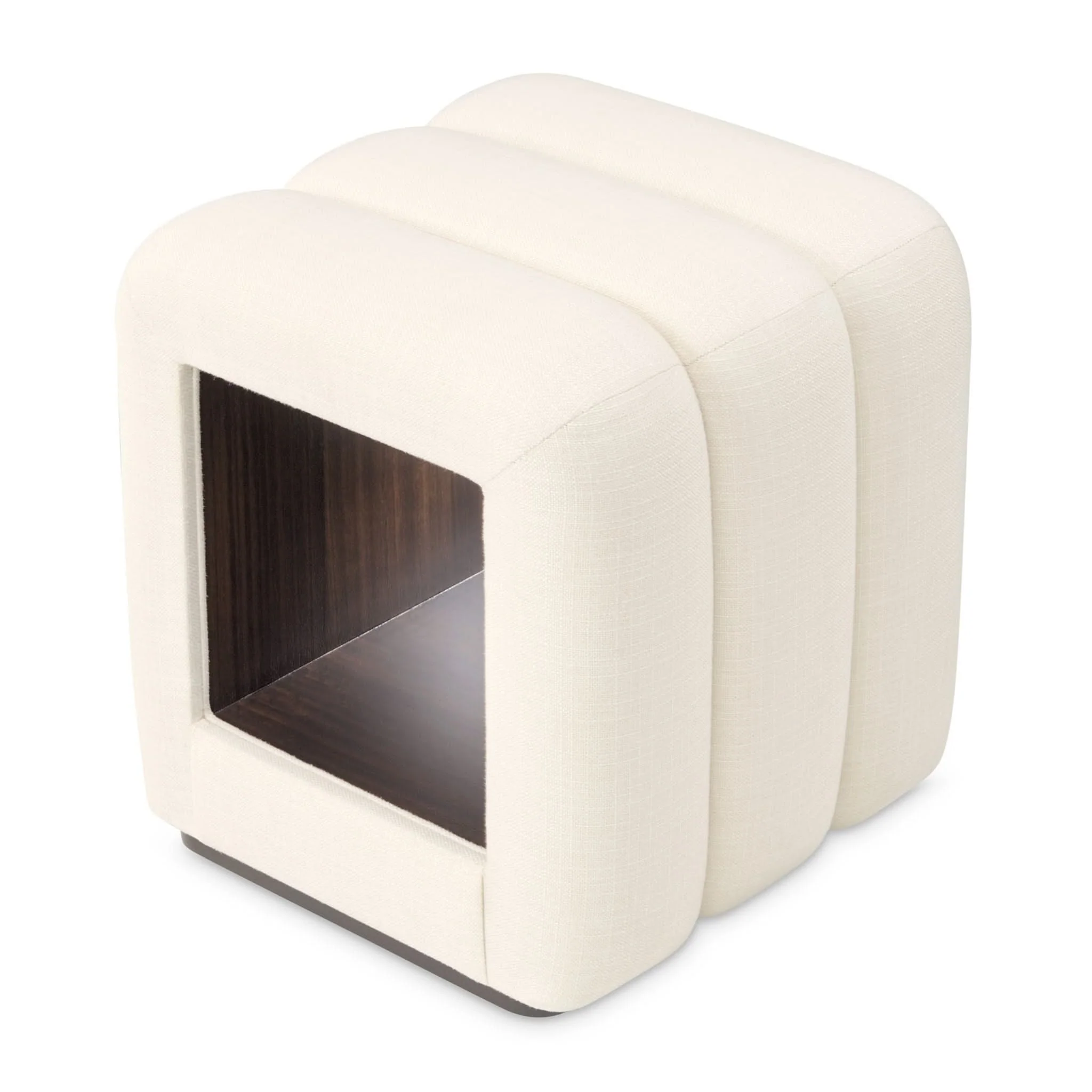 Belmont Place - Vanity Bench - Cream / Espresso - Image 2