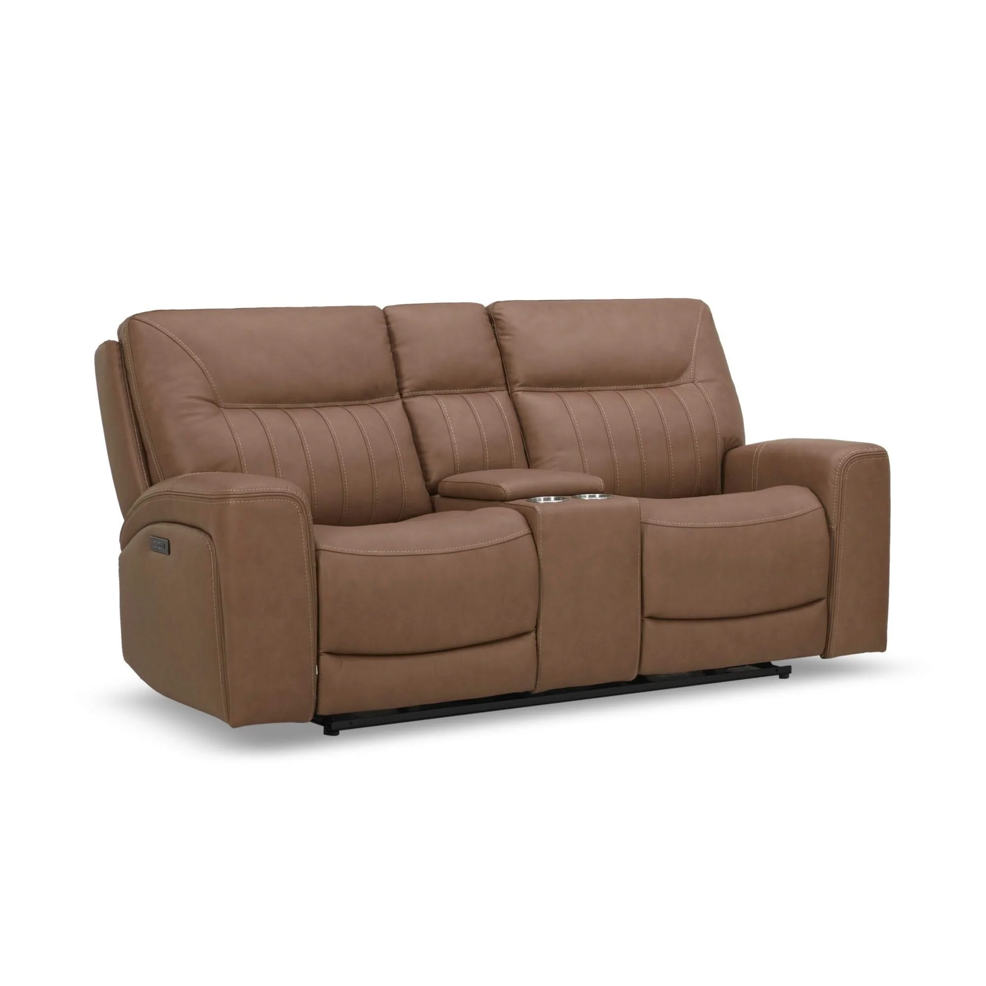Bennett - Loveseat With Console P2 & ZG - Butternut - Image 3