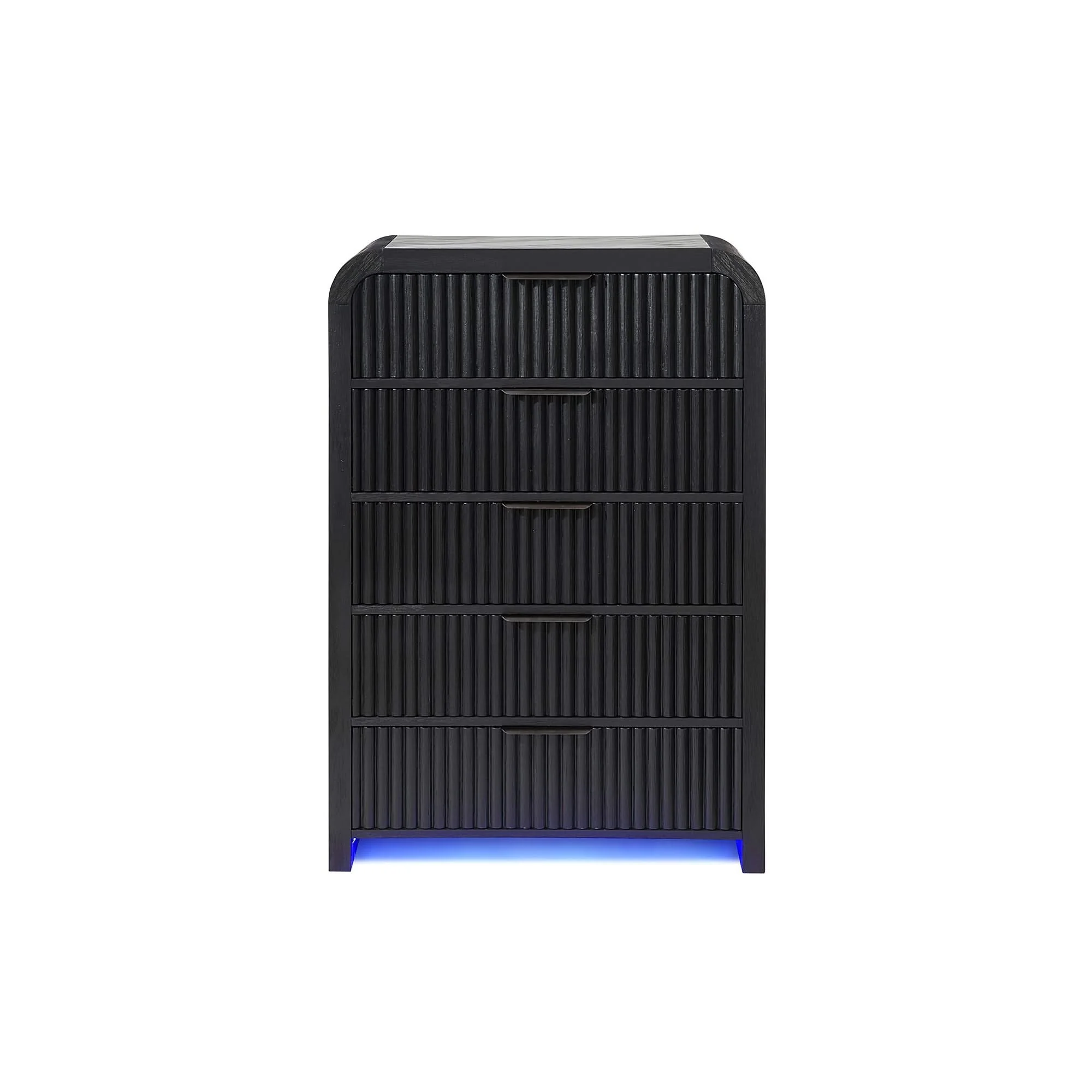 Beverly - Chest, LED Lighting - White / Black