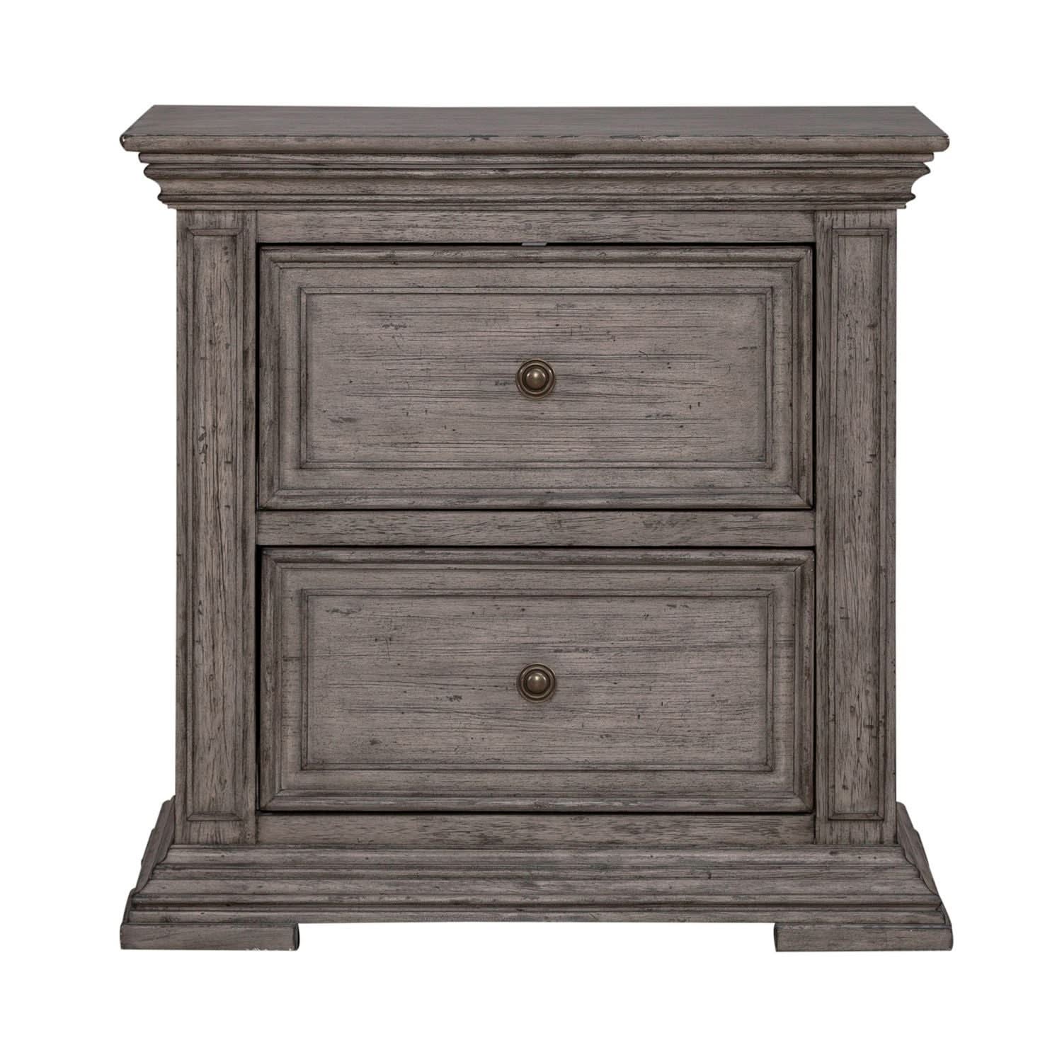 Big Valley - 2 Drawer Night Stand w/ Charging Station - Image 4