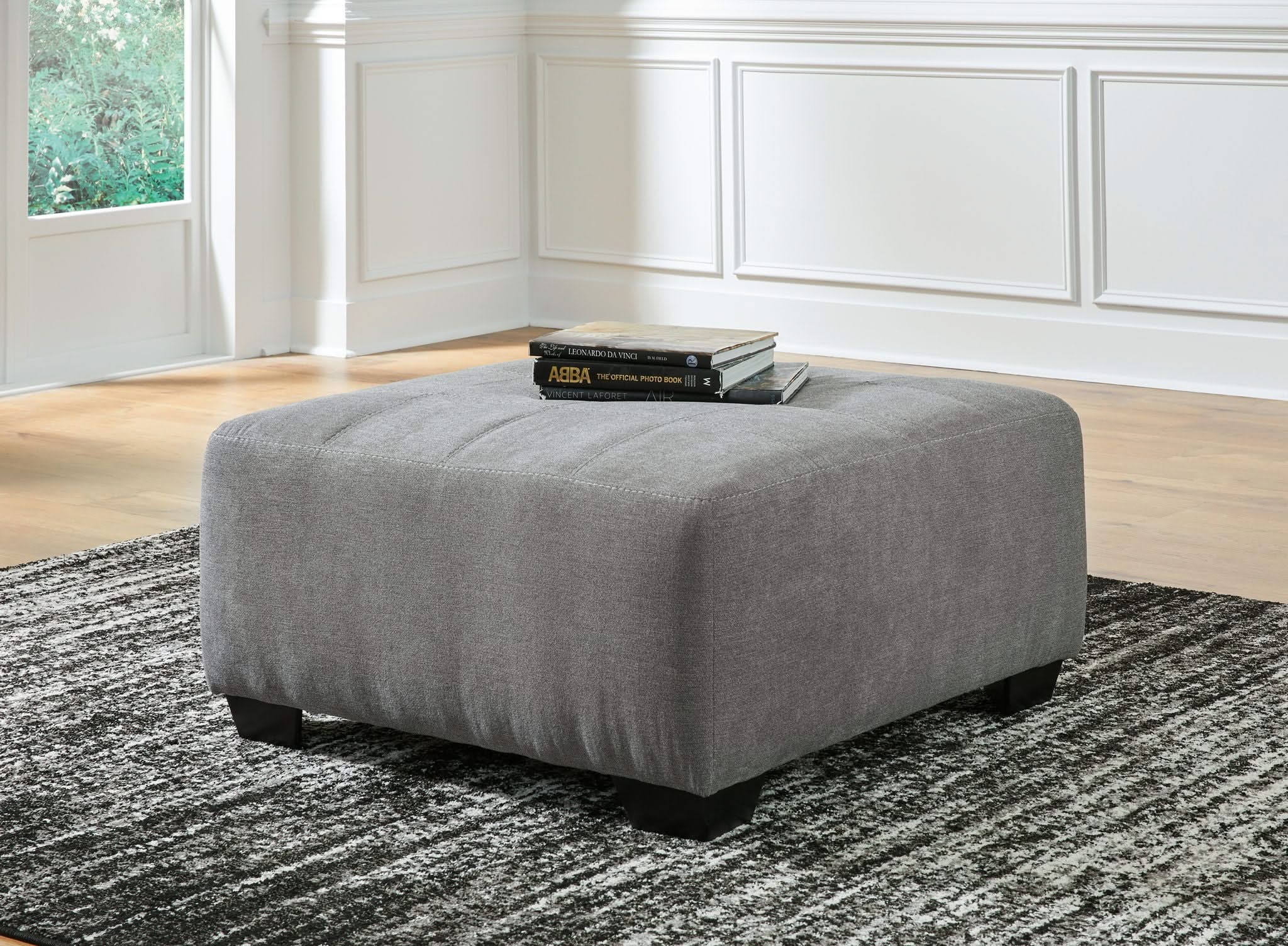 Birkdale Court - Oversized Accent Ottoman - Gray - Image 3