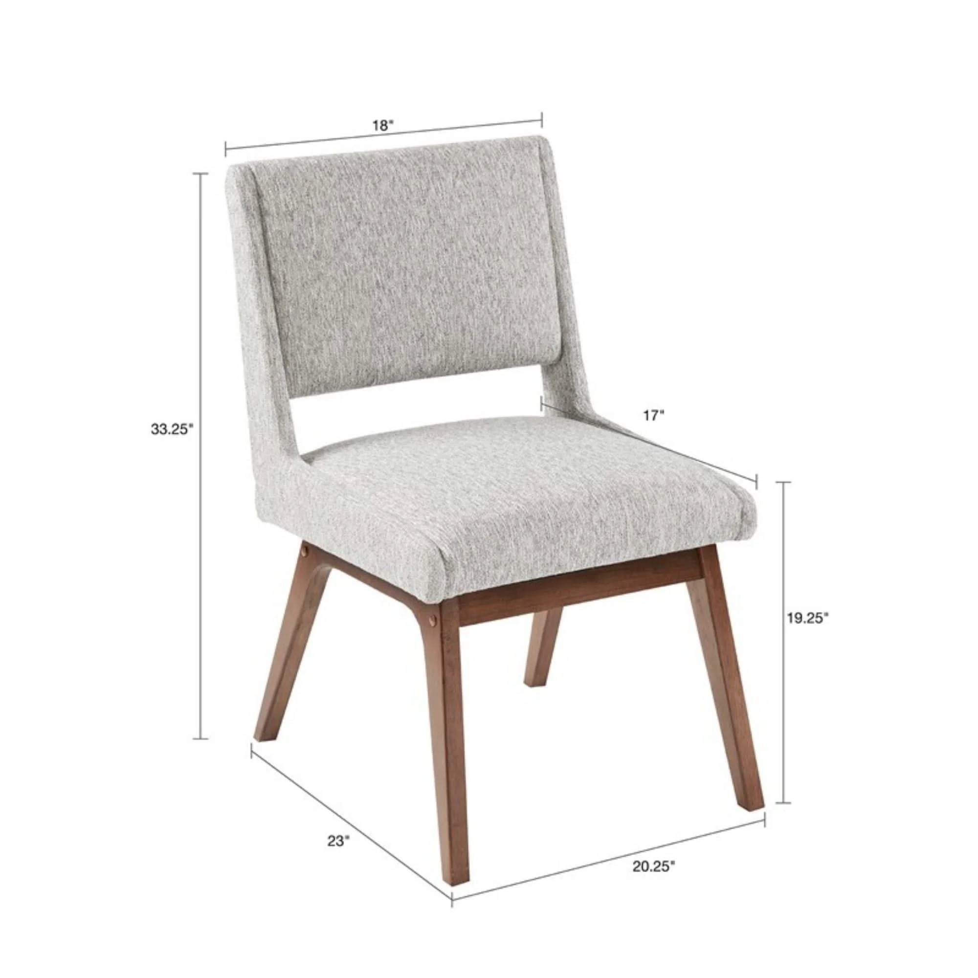 Boomerang - Dining Side Chair With Upholstered Cushions (Set of 2) - Light Gray - Image 4