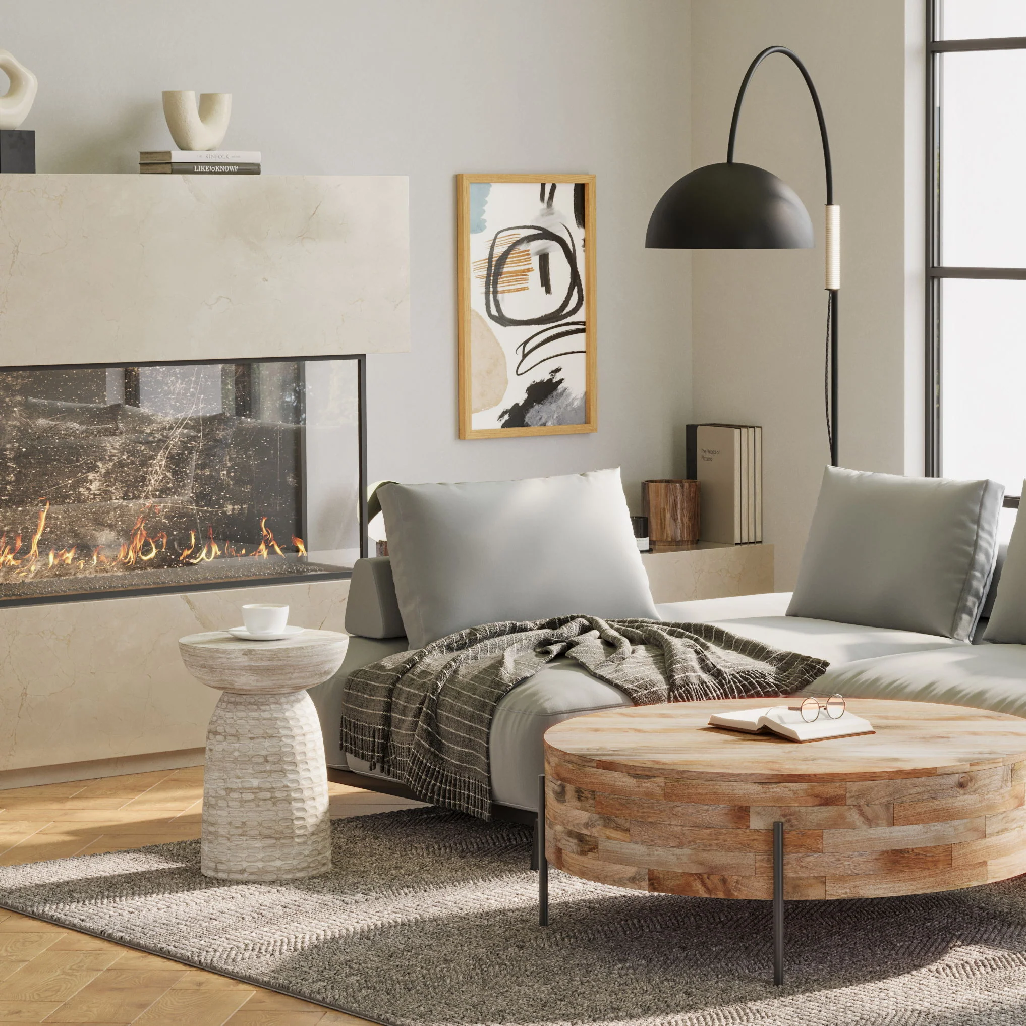 Boyd - Accent Table - White Wash - Image 4