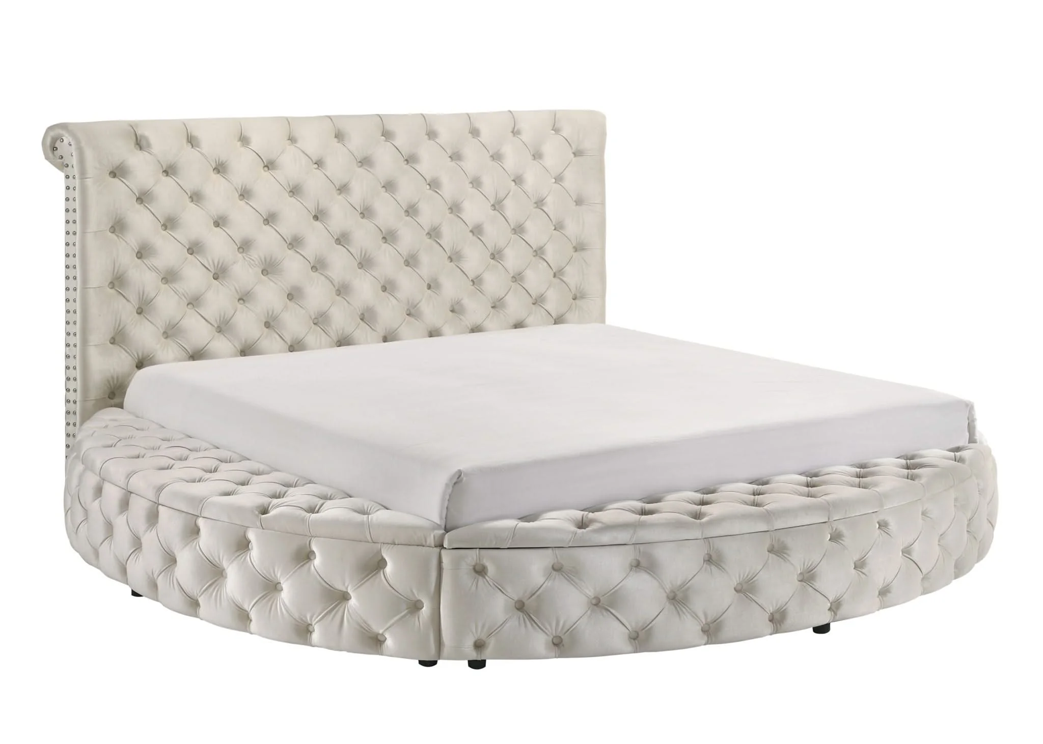 Brigitte - Queen Storage Bed - Ivory - Image 2