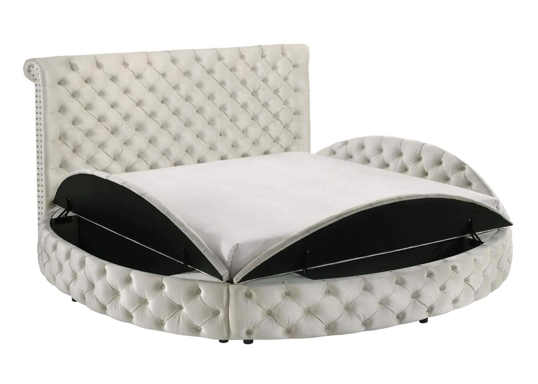 Brigitte - Queen Storage Bed - Ivory - Image 3