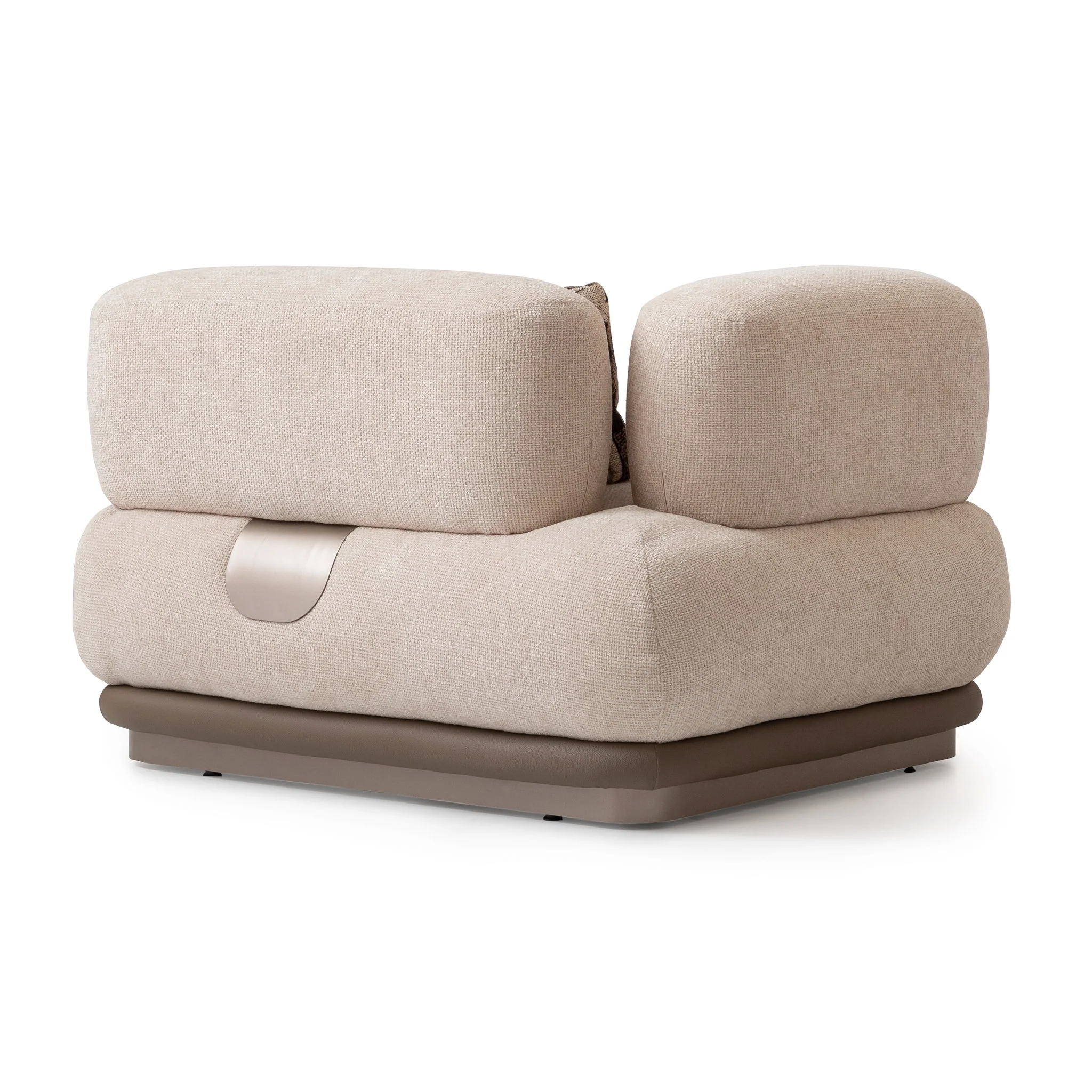 Bristol Point - LAF Chair - Fawn / Saddle Brown - Image 2
