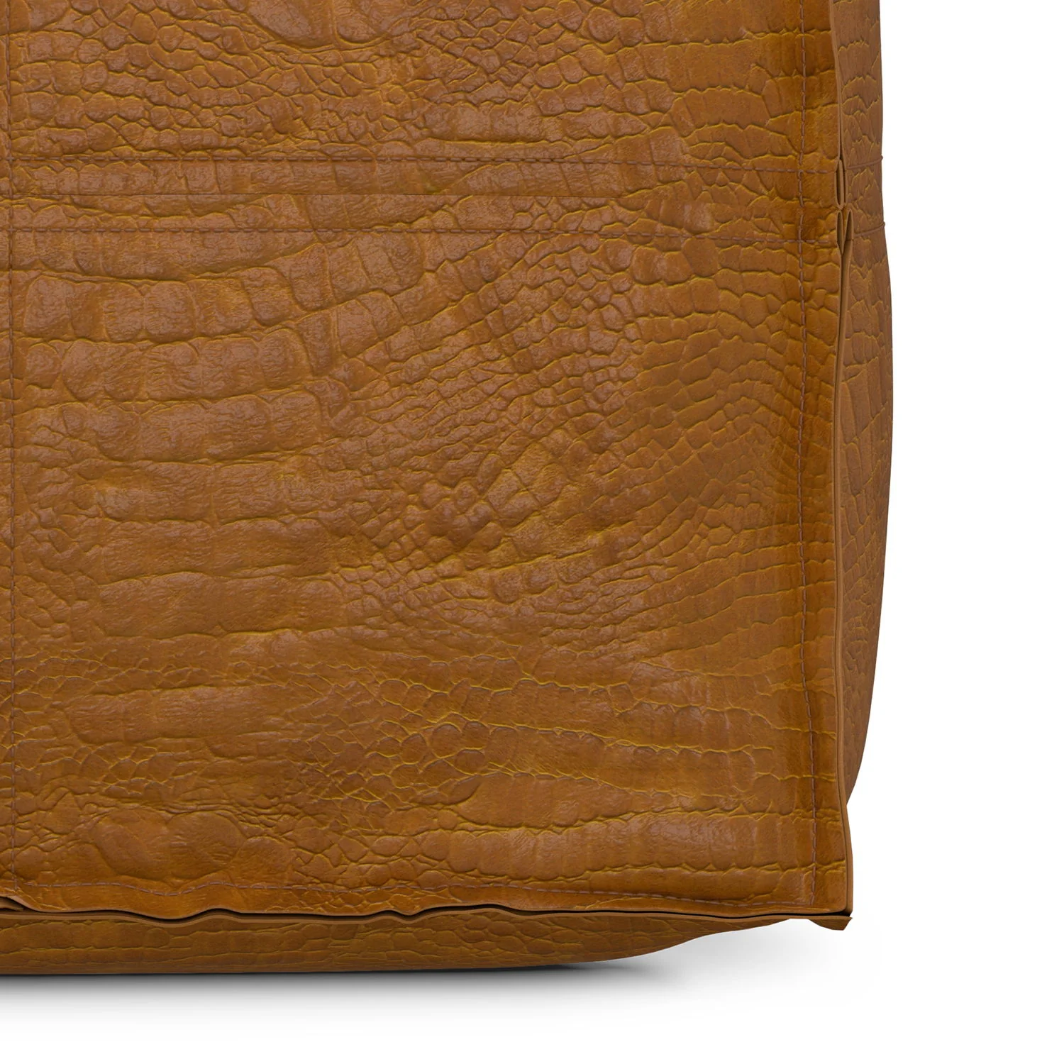 Brody - Square Pouf - Tan - Image 3