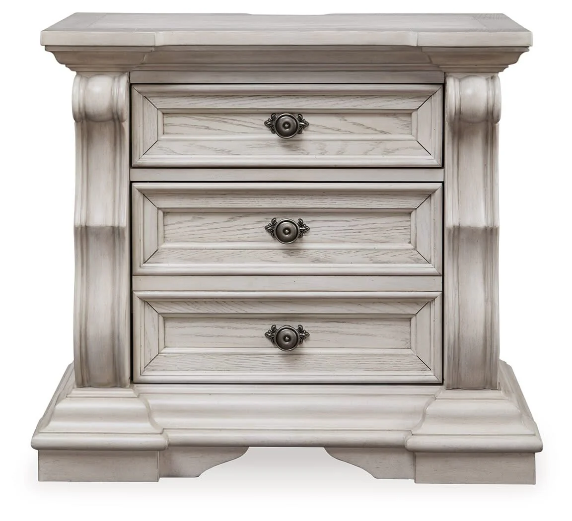 Bruchandi - Three Drawer Night Stand - Antique White - Image 4