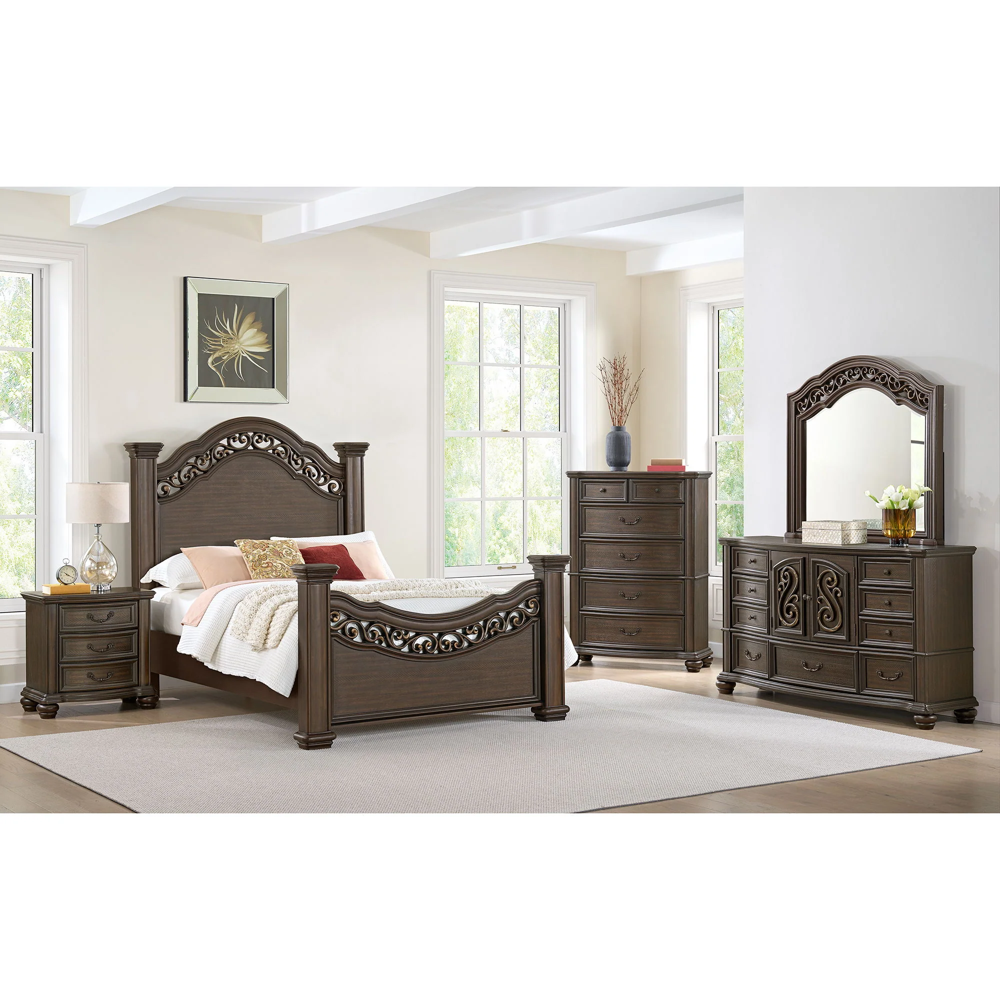 Brunswick - 5-Drawer Chest - Mahogany - Image 4