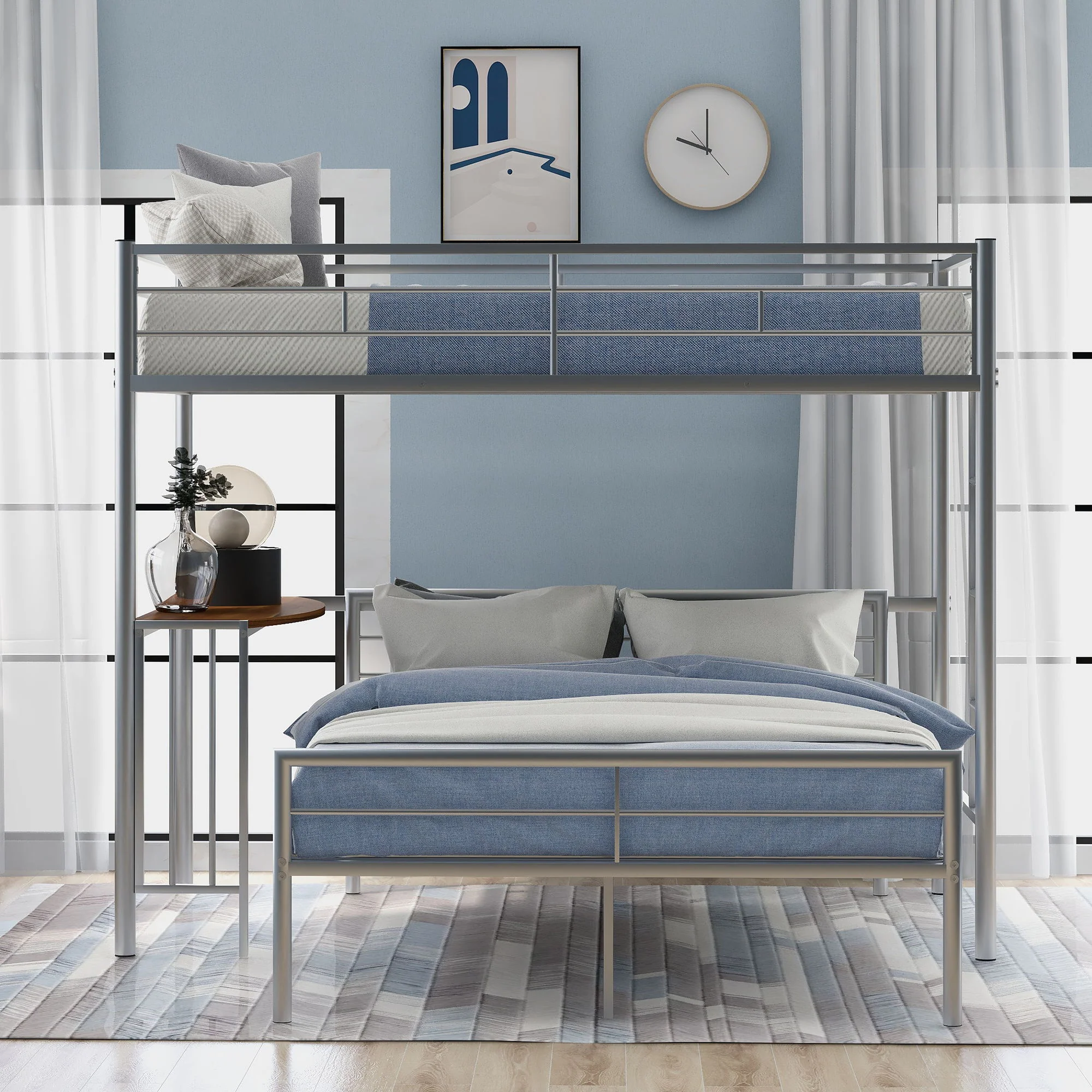 Bunk Bed With Desk, Ladder And Quality Slats For Bedroom - Image 10