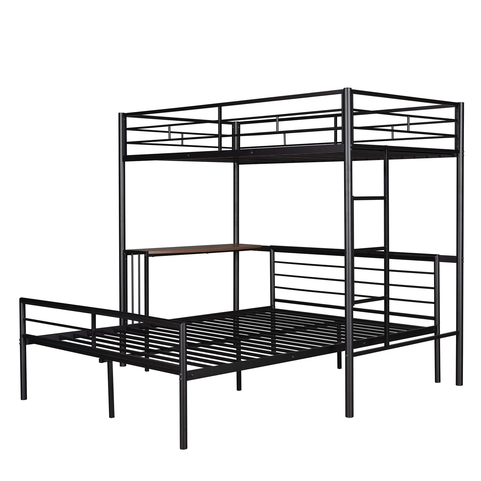 Bunk Bed With Desk, Ladder And Quality Slats For Bedroom - Image 6