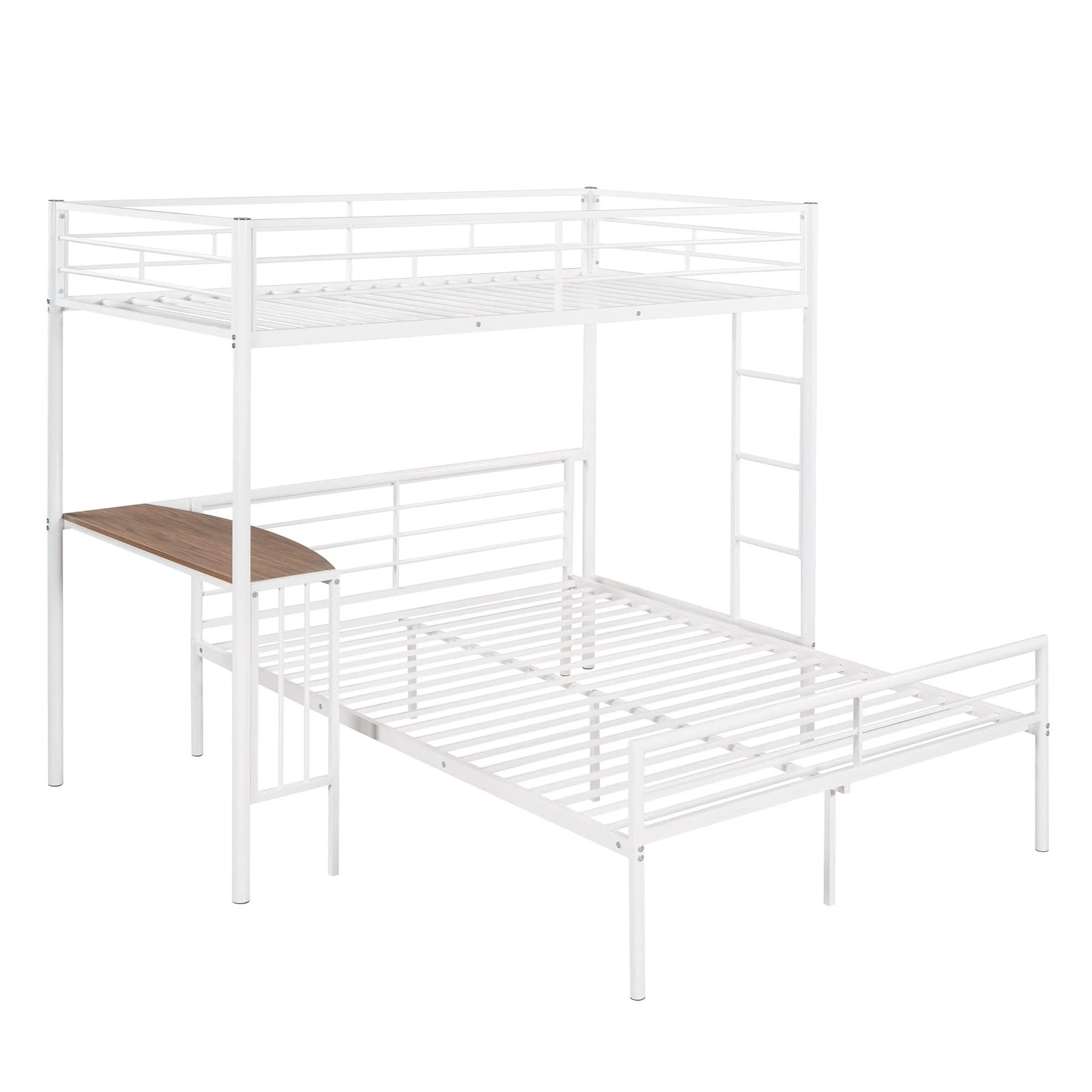 Bunk Bed With Desk, Ladder And Quality Slats For Bedroom - Image 9