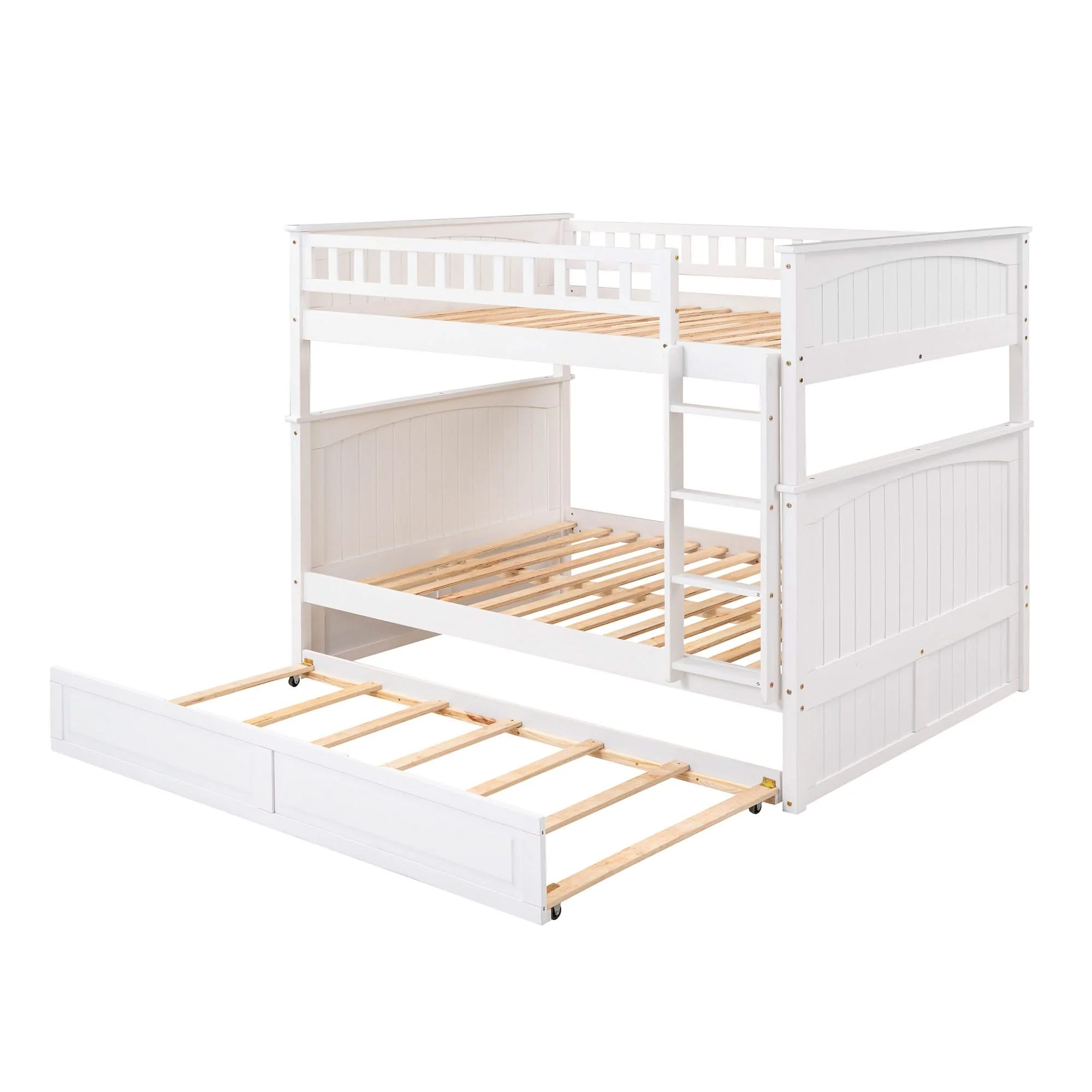 Bunk Bed With Twin Size Trundle, Guardrails - Image 3