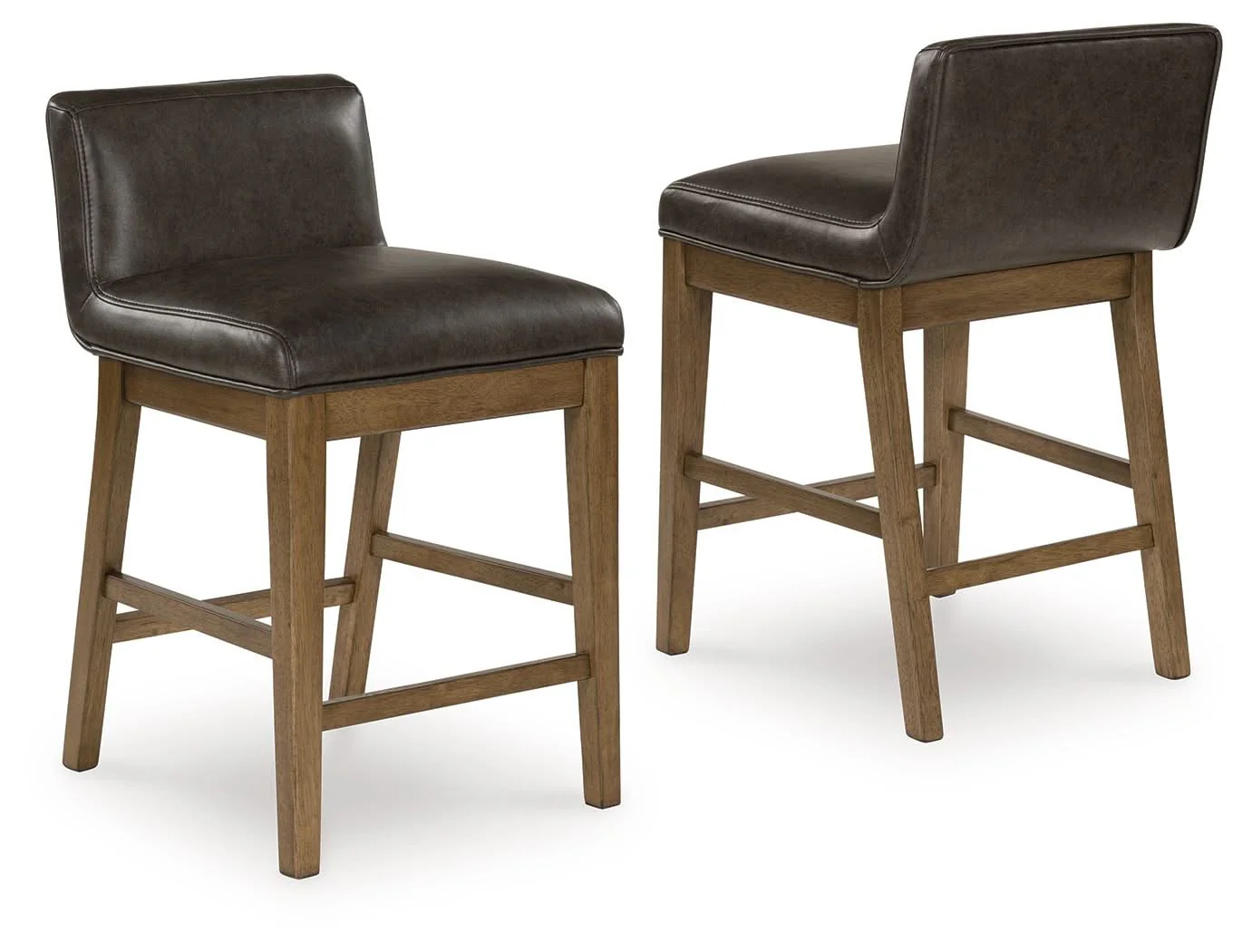 Cabalynn - Upholstered Barstool (Set of 2) - Two-tone Brown - Image 4