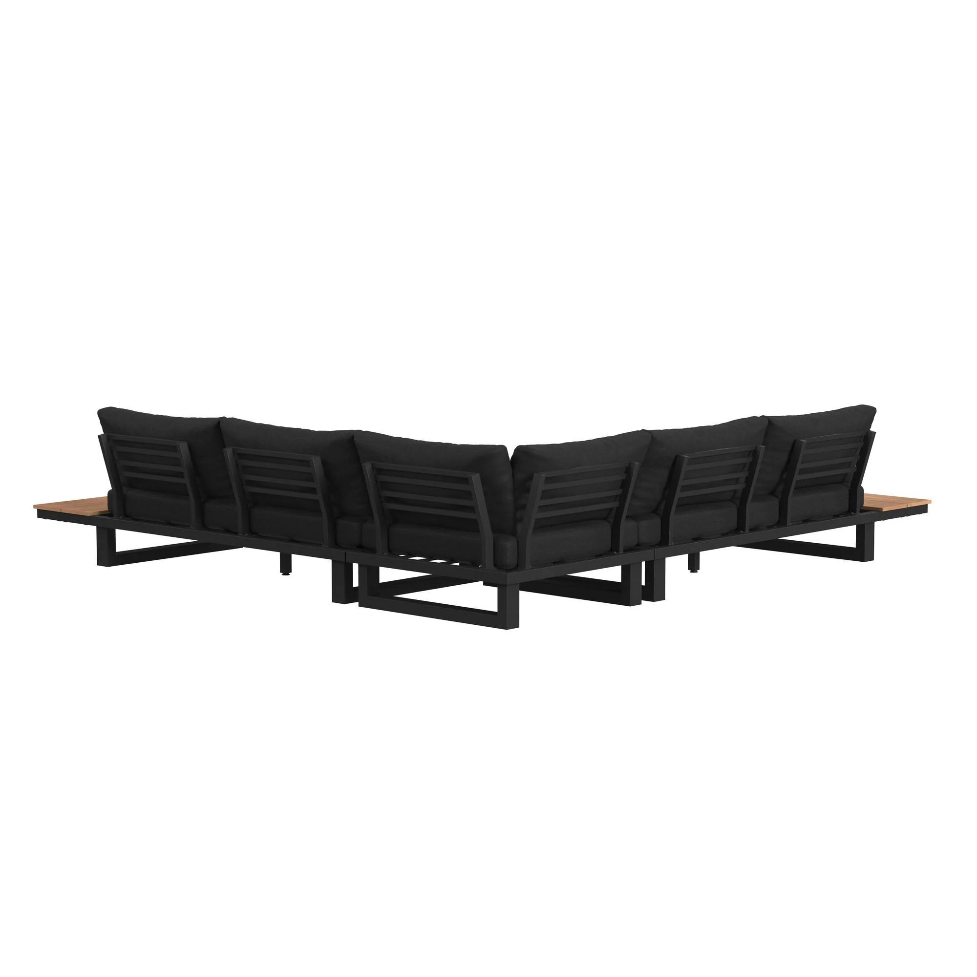 Cabana - Three Piece Outdoor Living Set - Black - Image 2