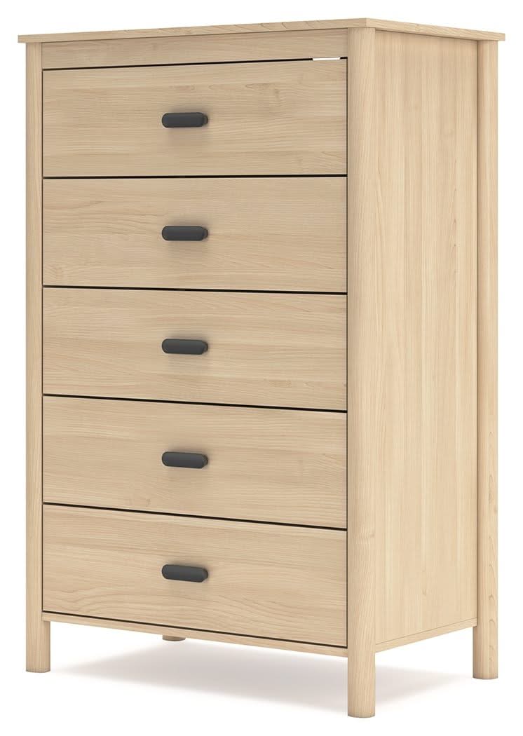 Cabinella - Five Drawer Chest - Tan - Image 3