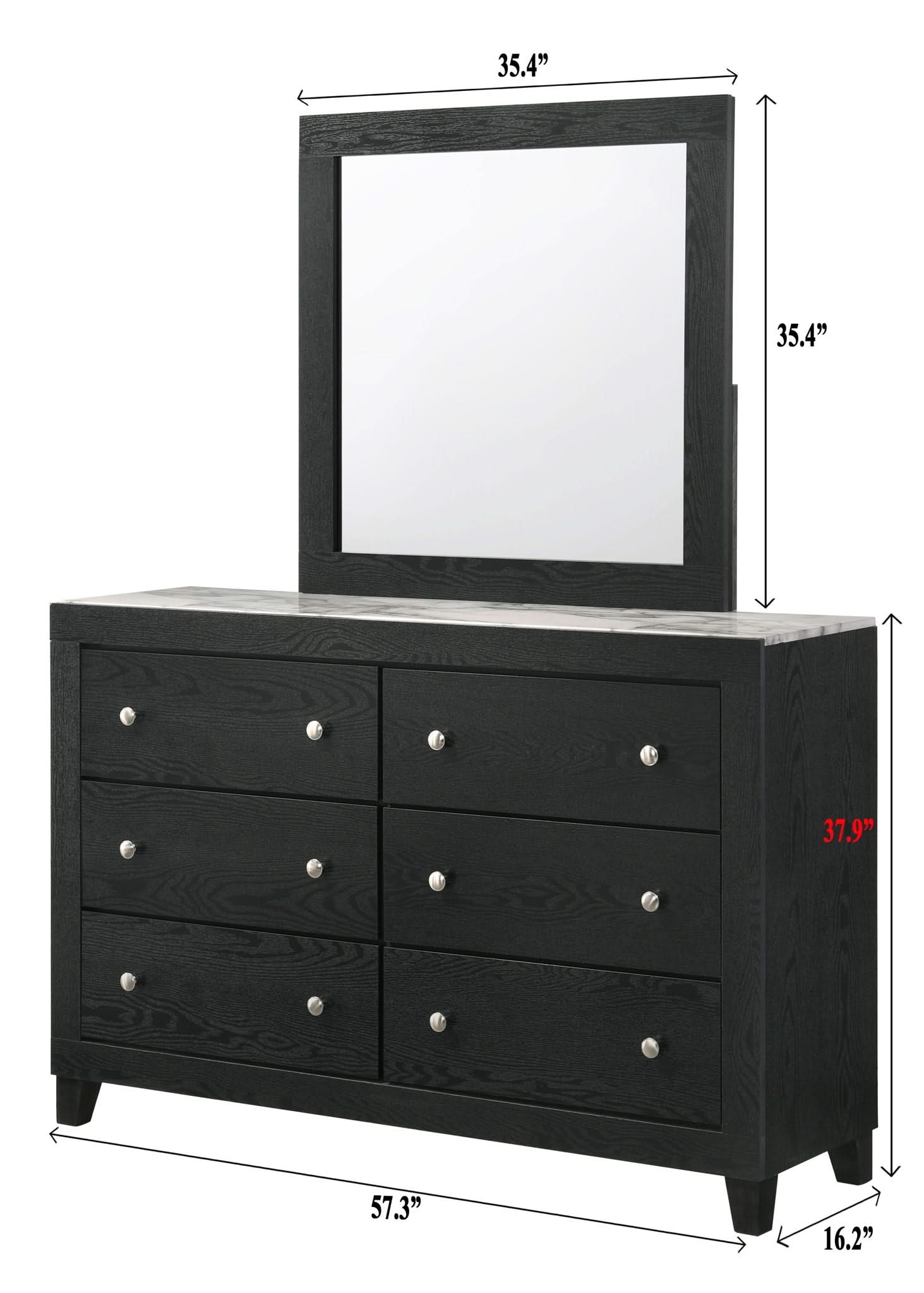 Cadence - King 4 Piece Bedroom Set - Black - Image 2