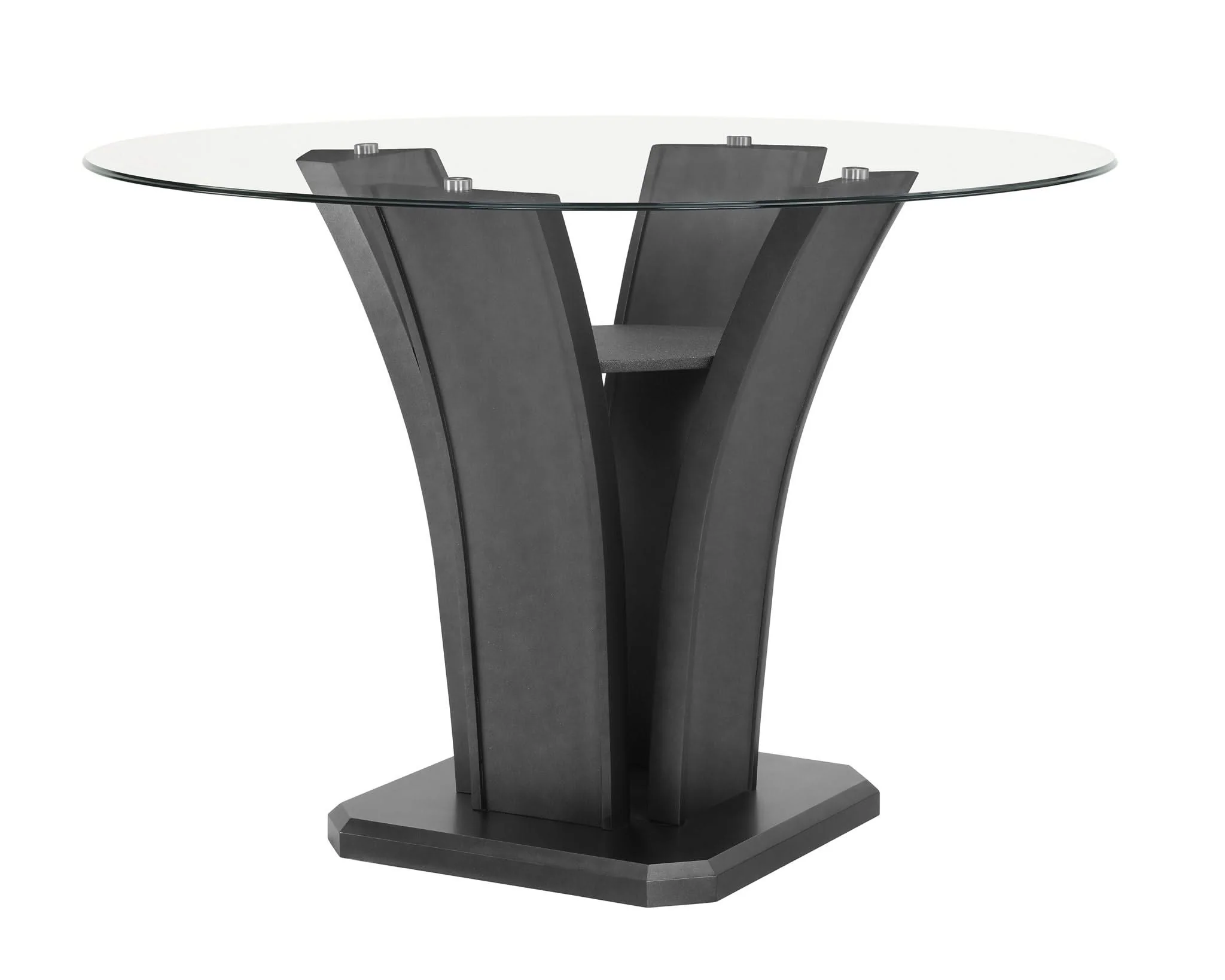 Camelia - Counter Height Table - Glass - Gray - Image 3