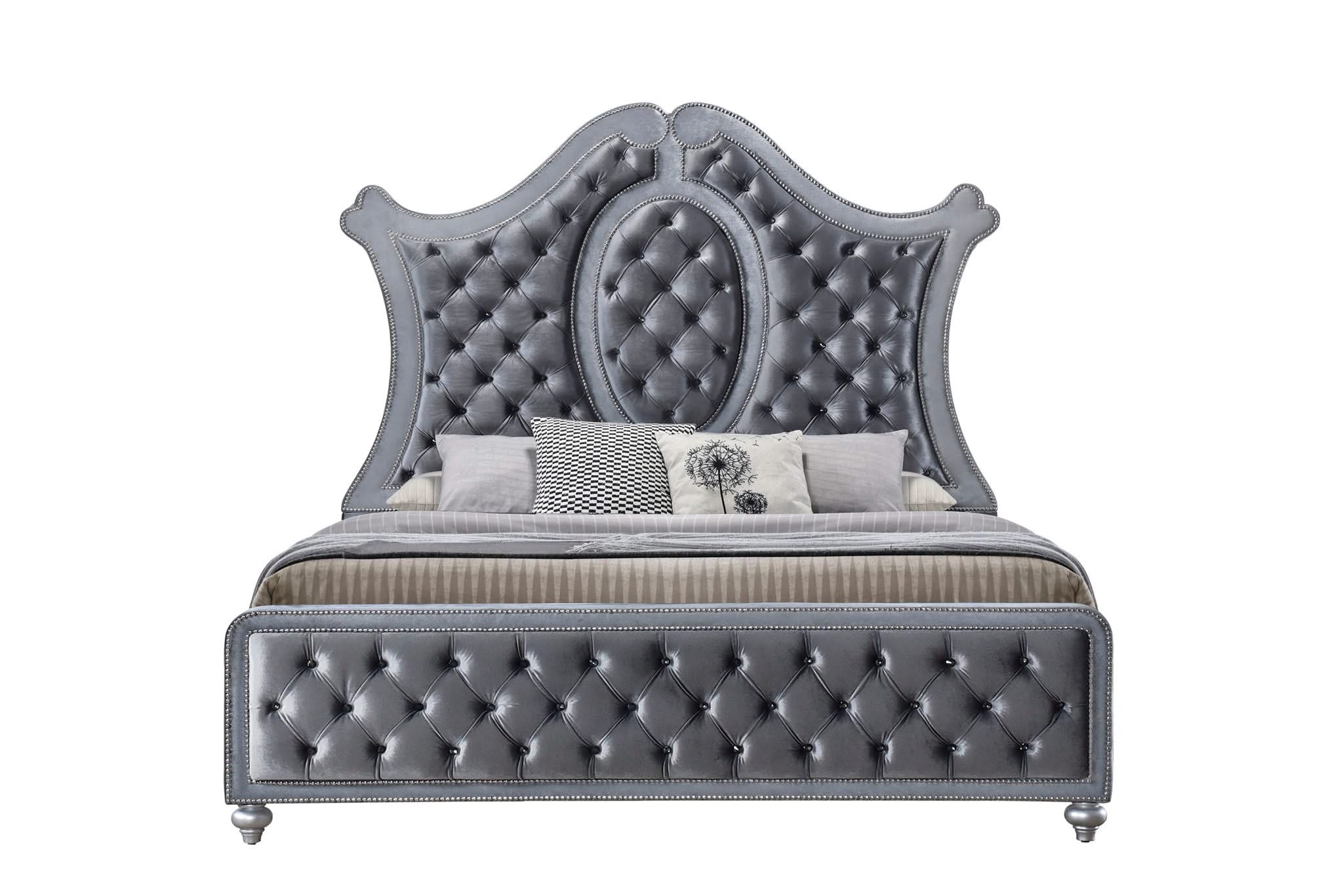 Cameo - King 4 Piece Bedroom Set - Gray - Image 4