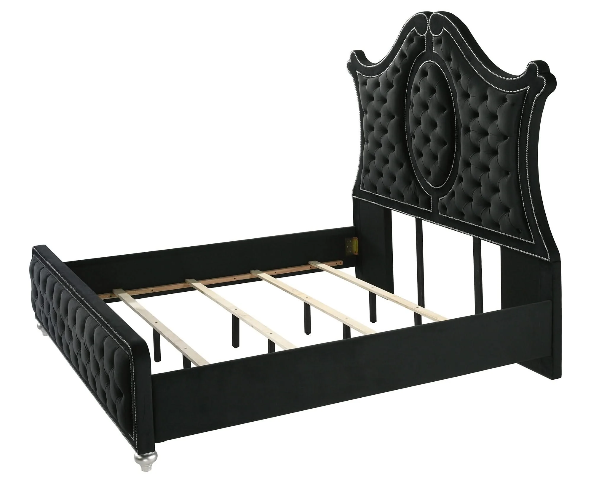 Cameo - Queen Bed - Black - Image 2
