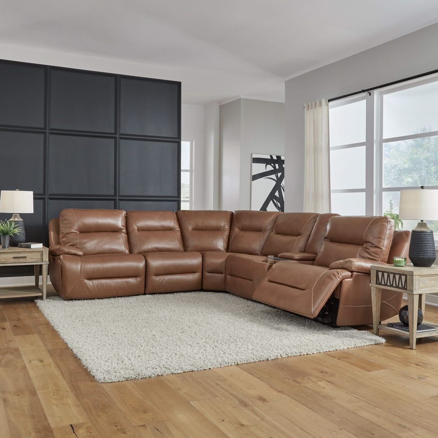 Cameron - 6 Piece Sectional - Dakota Saddle - Image 2