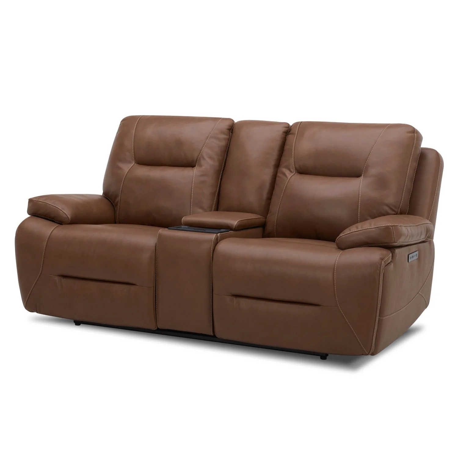 Cameron - Loveseat With Console P3 & ZG - Dakota Saddle - Image 2