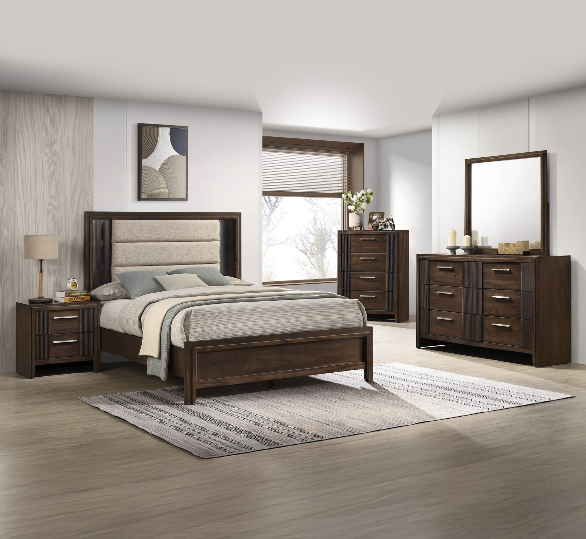 Carlton - Queen Bed - Brown - Image 4