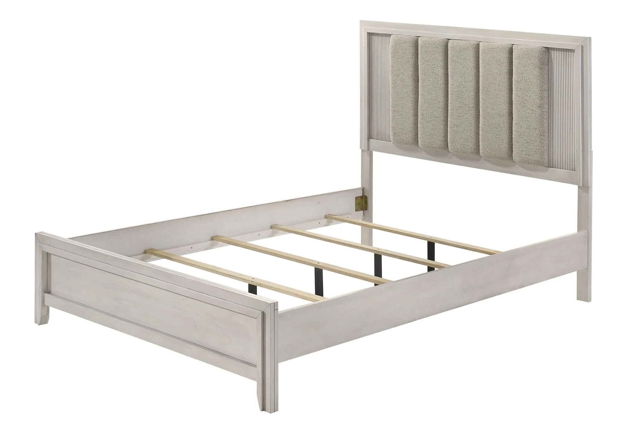 Carlton - Queen Bed - White Mist - Image 4