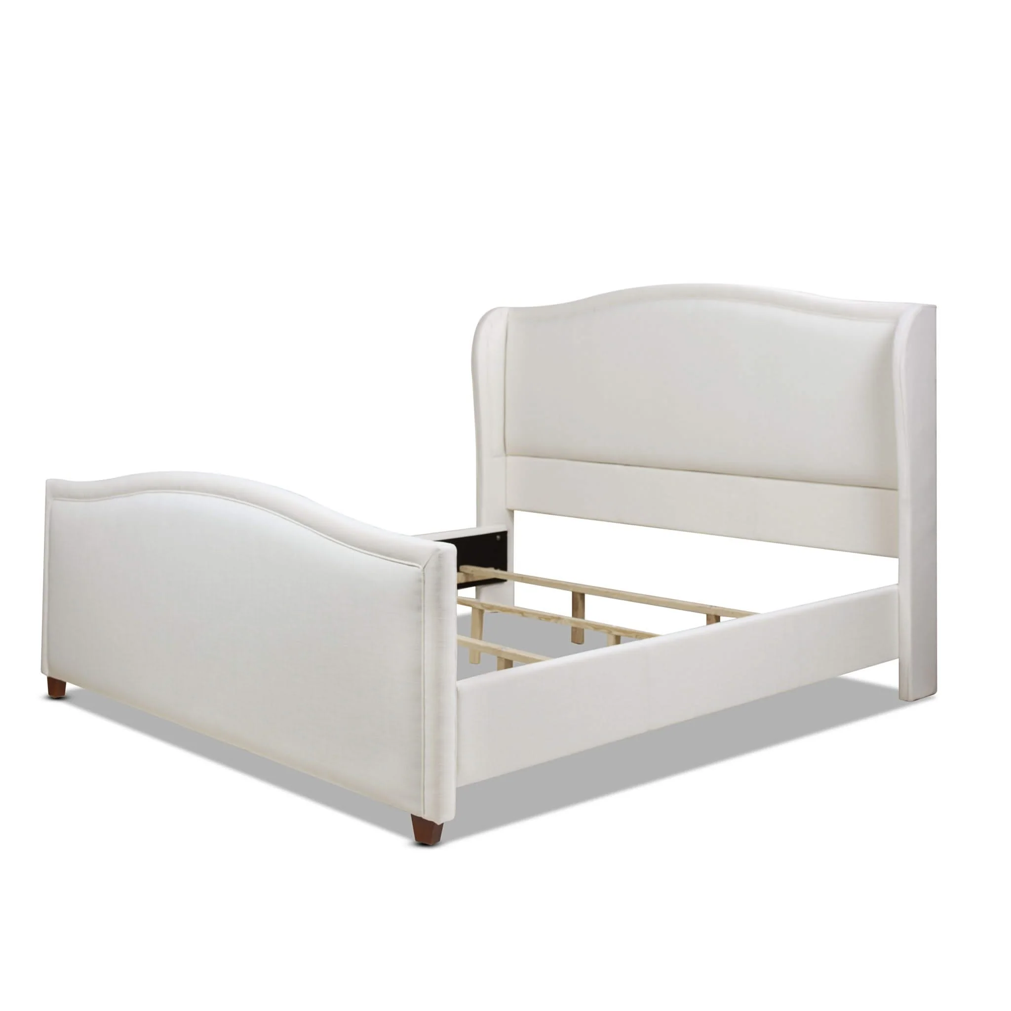 Carmen - Upholstered Wingback Panel Bed Frame - Image 2