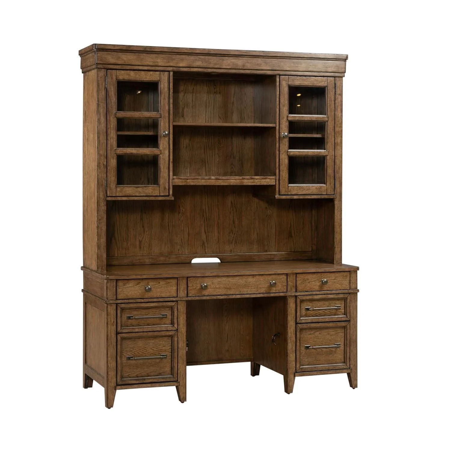 Carolina Park - Credenza & Hutch - Amber Brown - Image 3