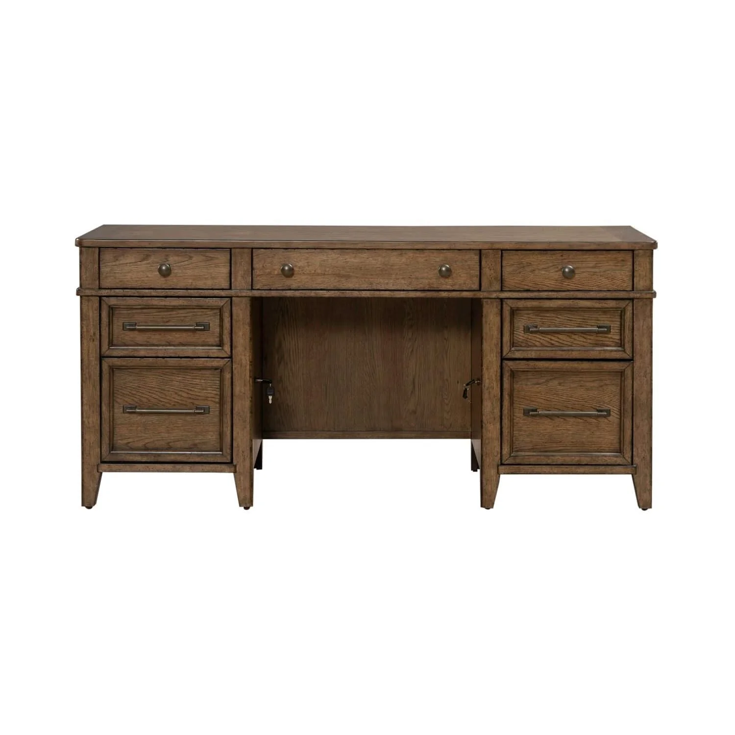 Carolina Park - Jr Executive Credenza - Amber Brown - Image 4