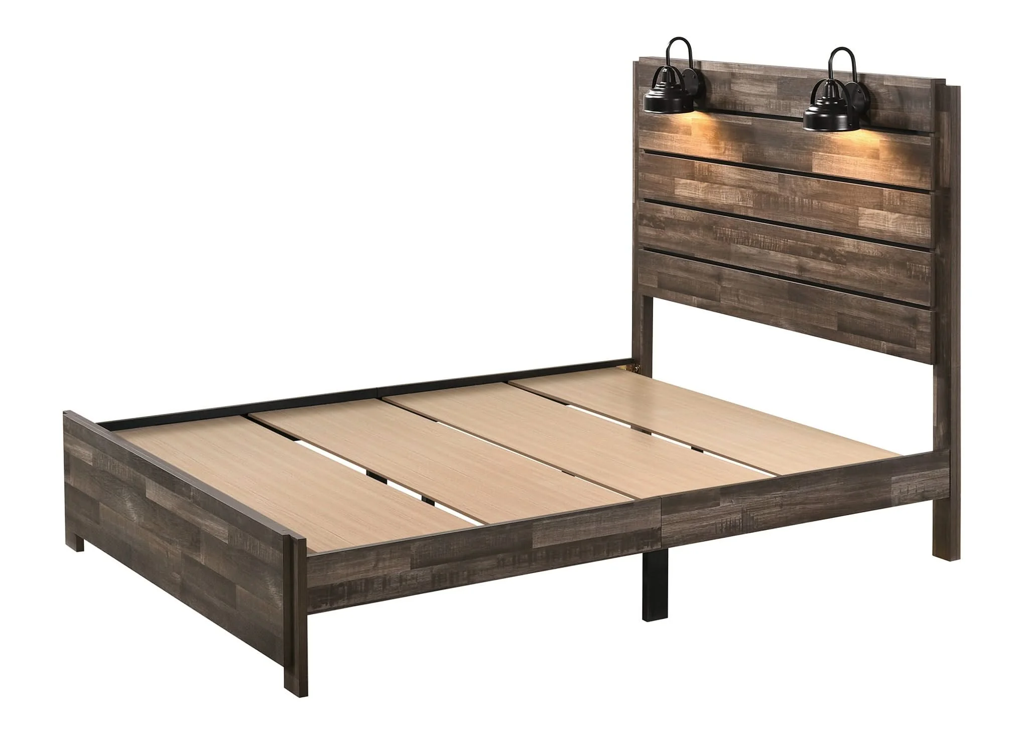 Carter - King Bed In One Box - Brown - Image 4