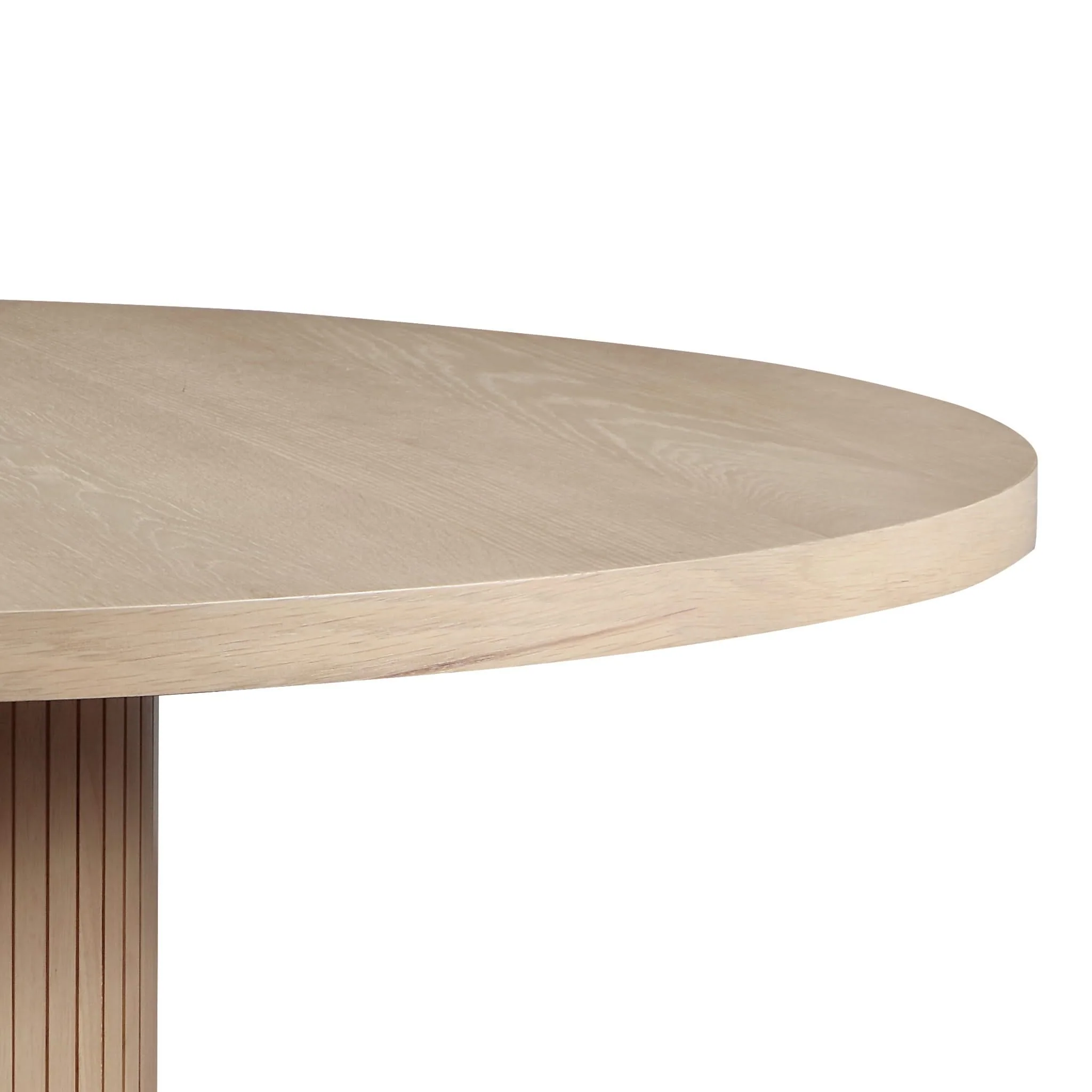 Caspian - Wide Dining Table - Oak Finish - Image 4