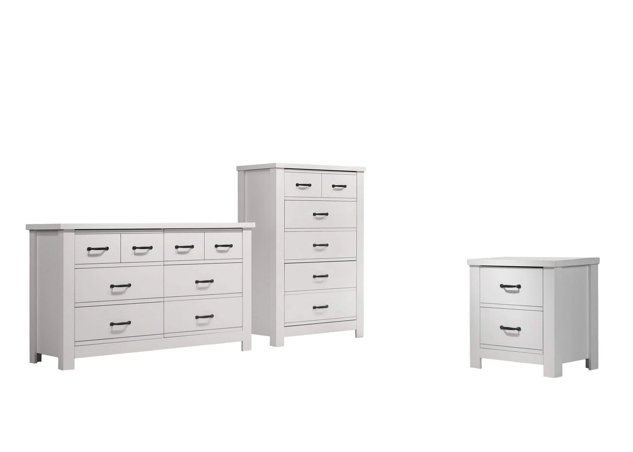 Cassini - 3 Piece Bedroom Set - White - Image 2