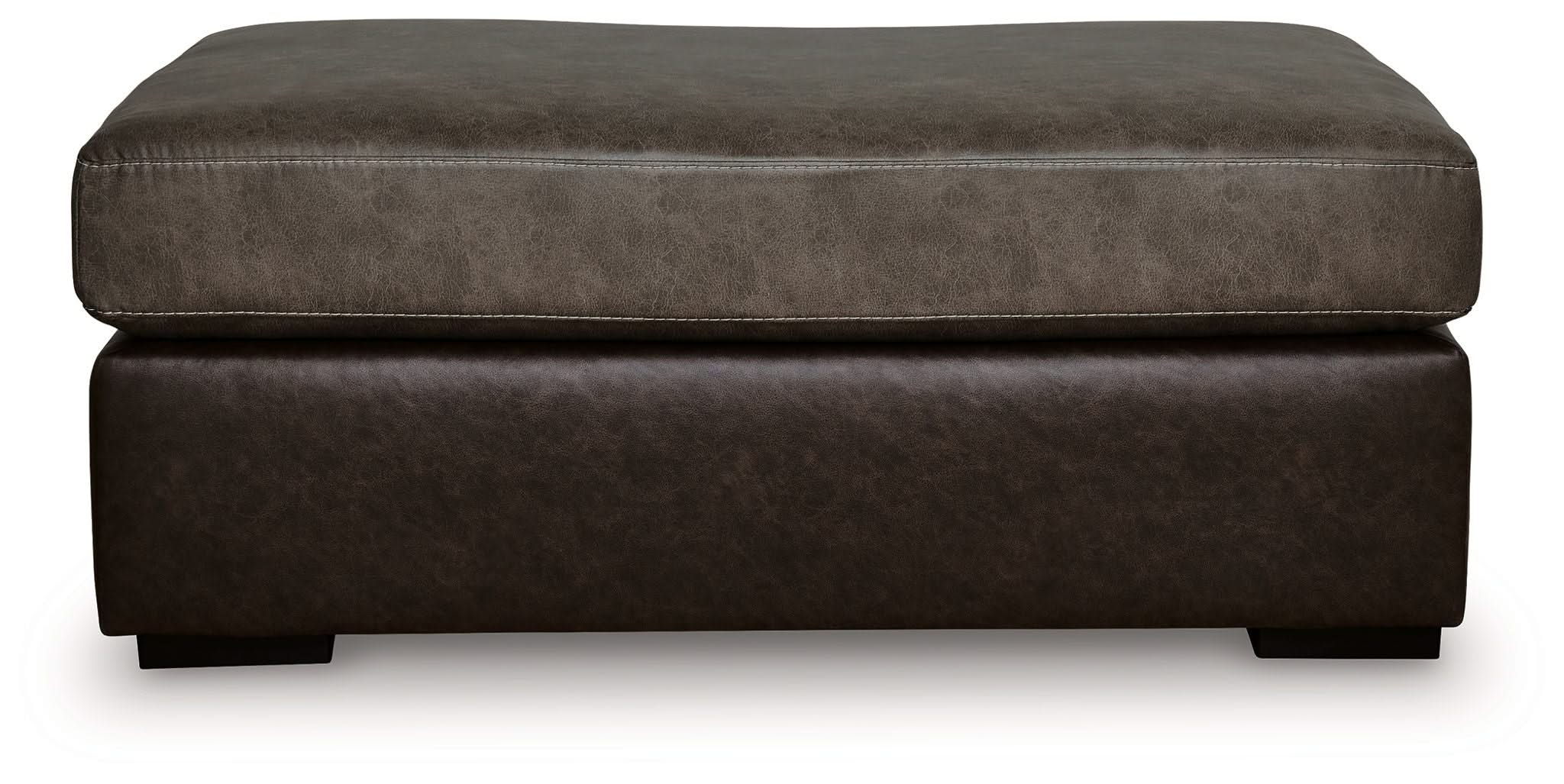Castille Way - Oversized Accent Ottoman - Fossil - Image 3