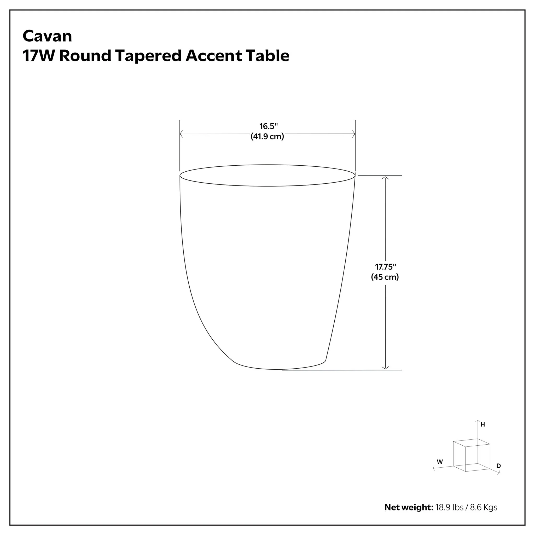 Cavan - Cast Aluminum Side Table - Antique Brass - Image 4