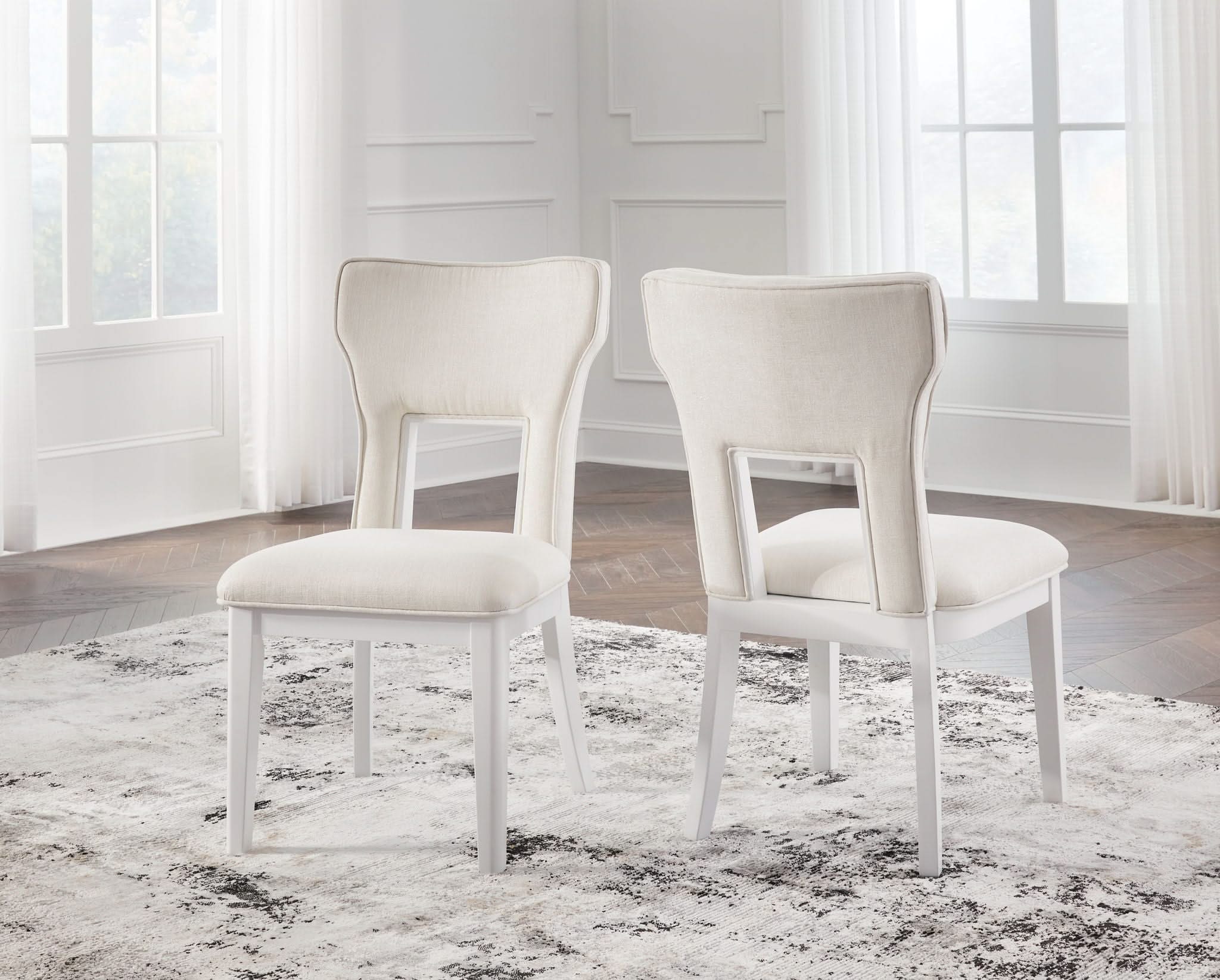 Chalanna - Dining Upholstered Side Chair (Set of 2) - White - Image 2