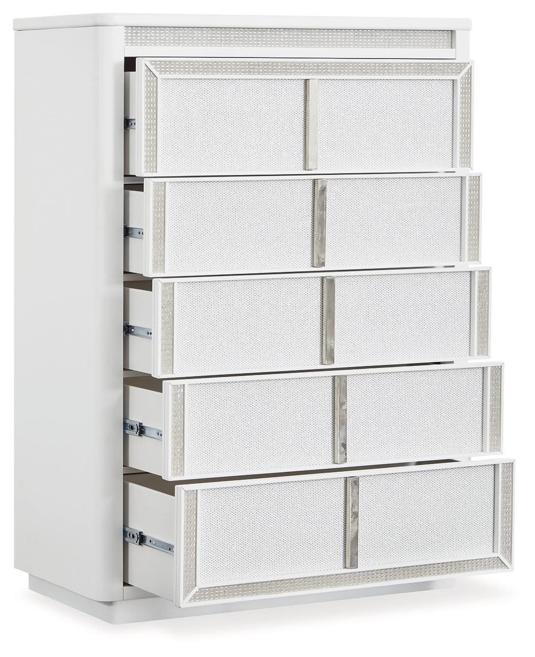 Chalanna - Five Drawer Chest - White - Image 2