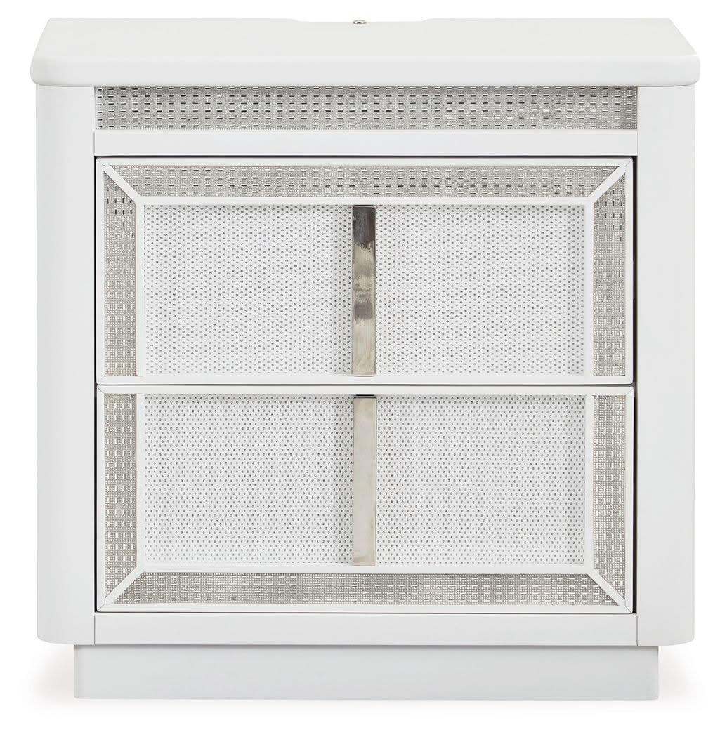 Chalanna - Two Drawer Night Stand - White - Image 2