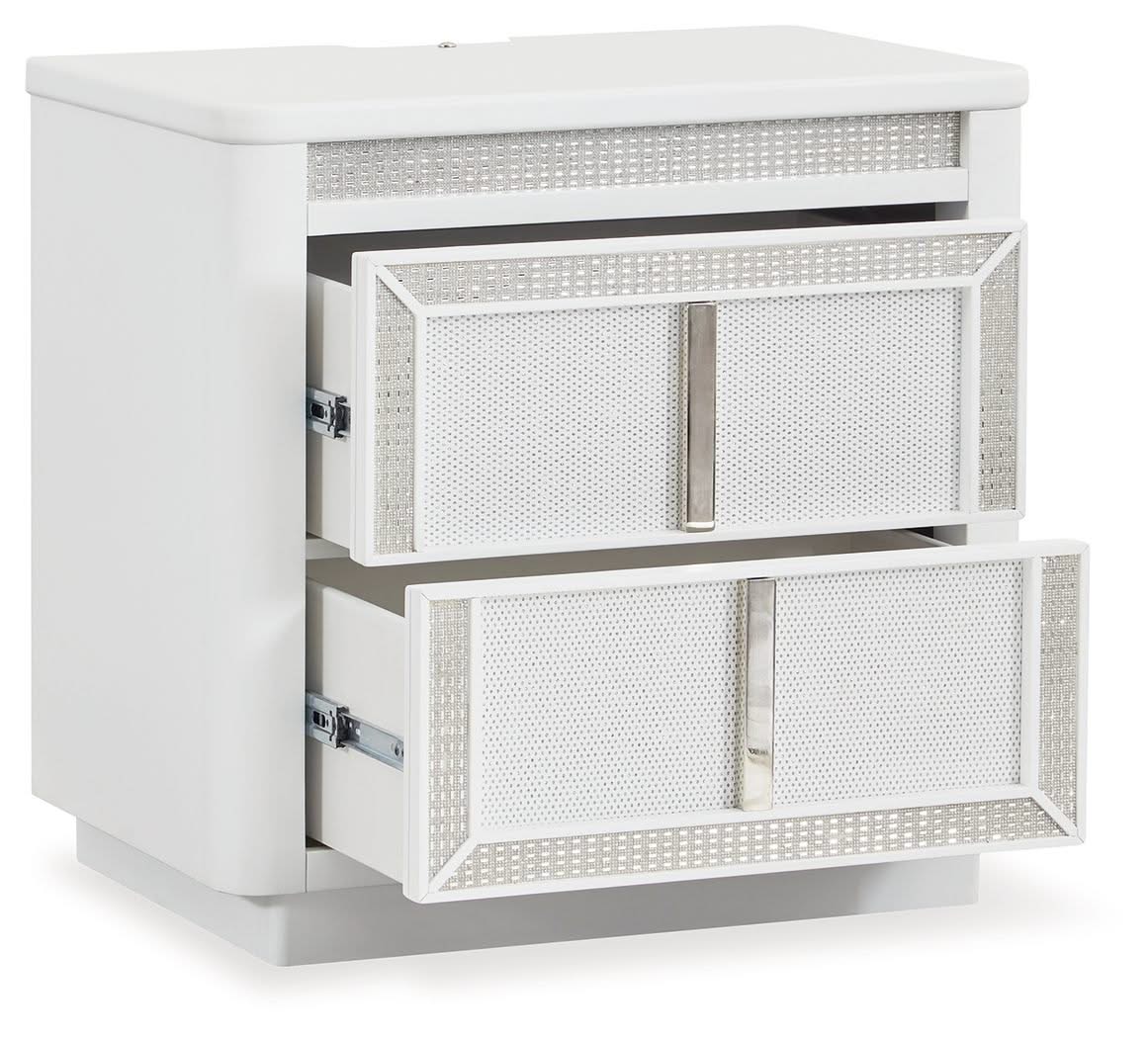Chalanna - Two Drawer Night Stand - White - Image 3