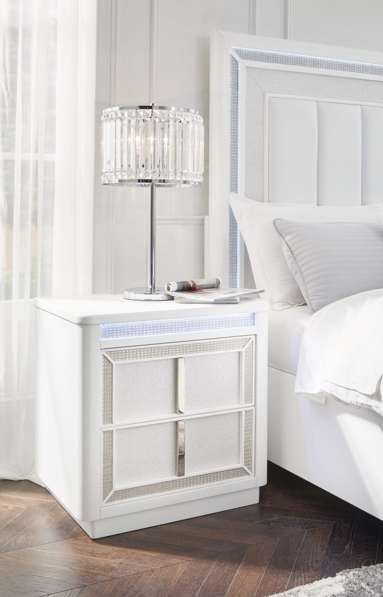 Chalanna - Two Drawer Night Stand - White - Image 4