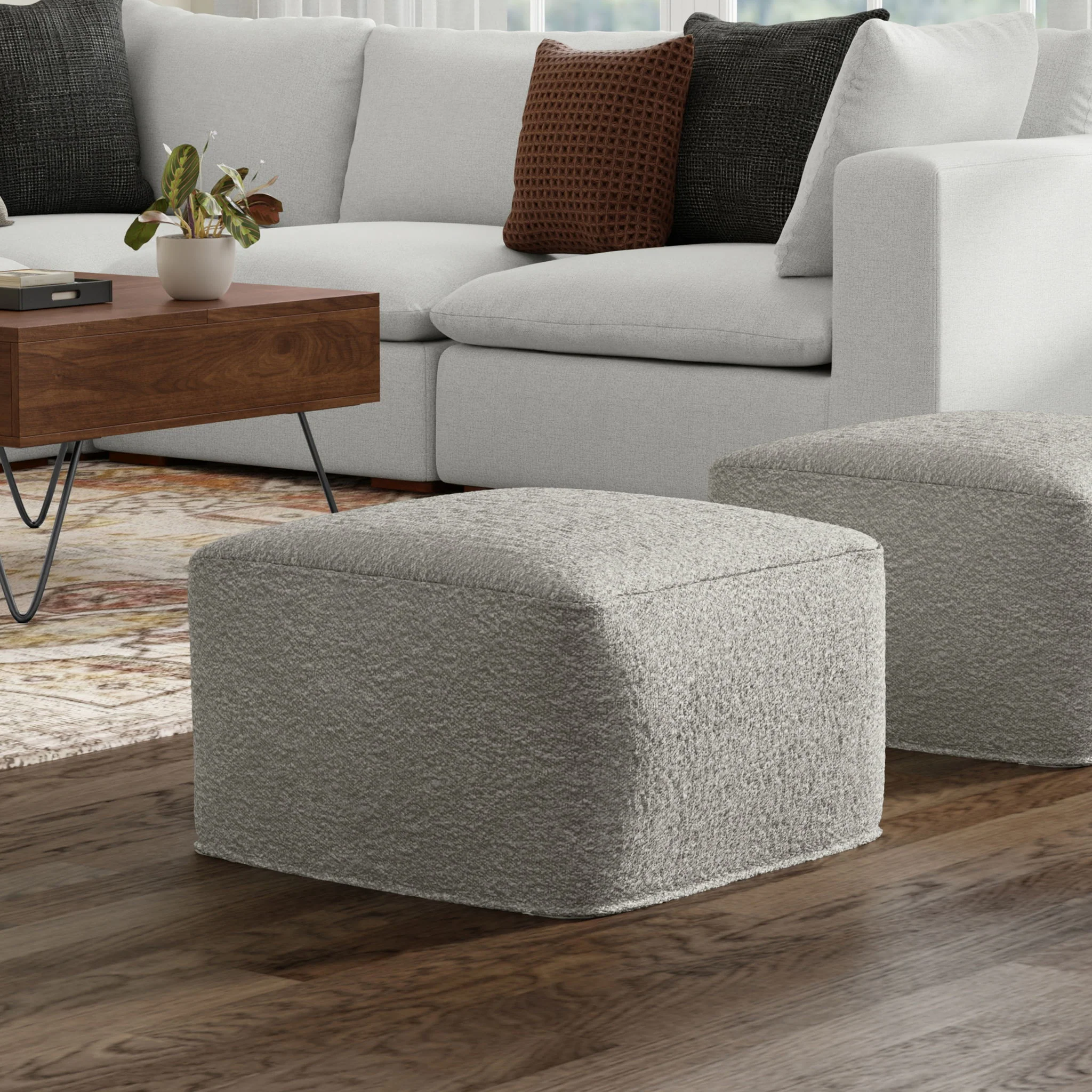 Chantal - Square Pouf - Image 6