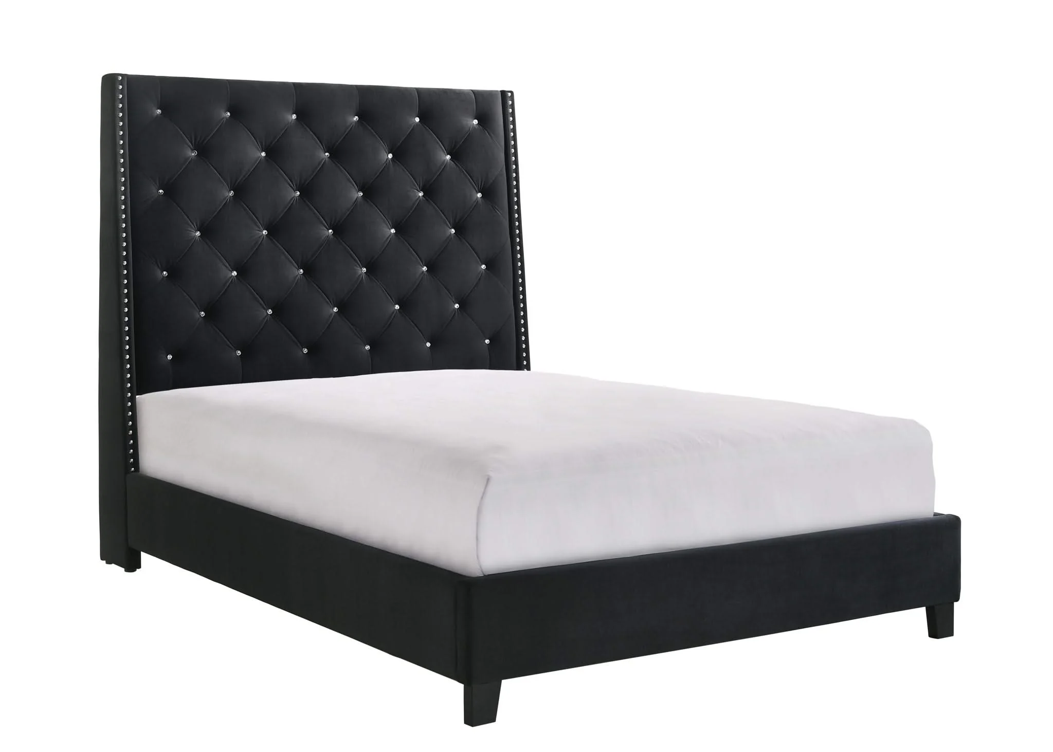Chantilly - King Upholstered Bed - Black - Image 3