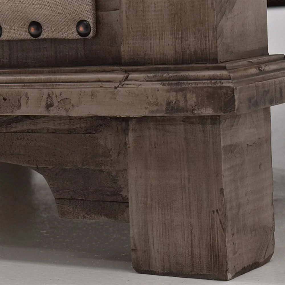 Charleston Gray Nightstand with Rustic Farmhouse Design - Image 3