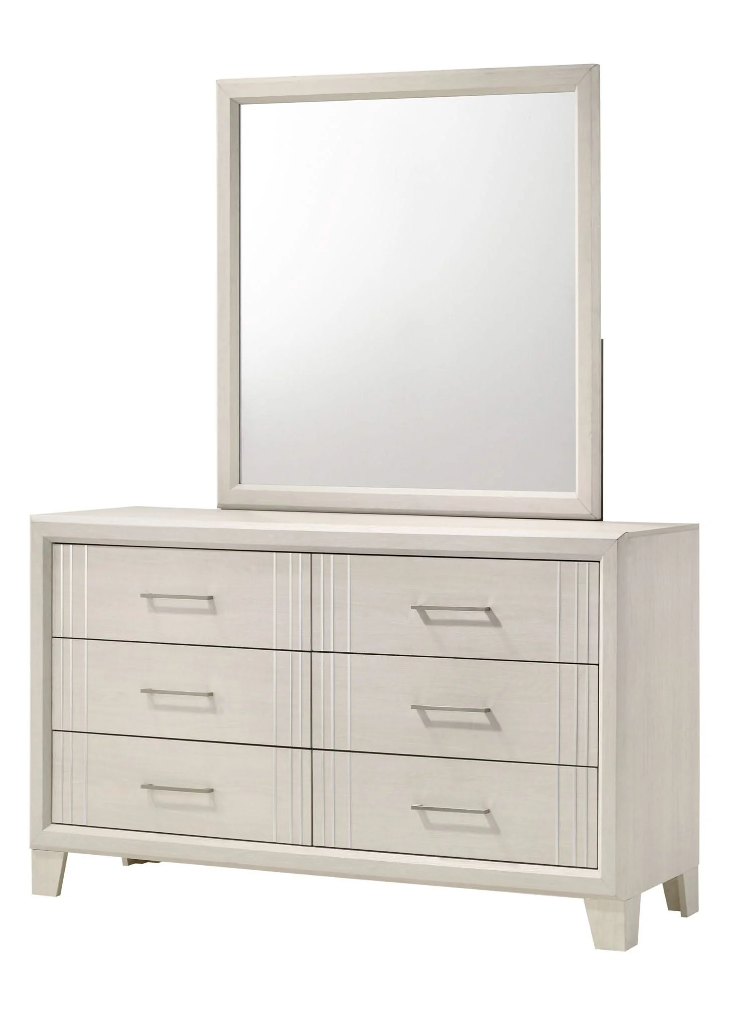Charlie - King 5 Piece Bedroom Set - White - Image 2