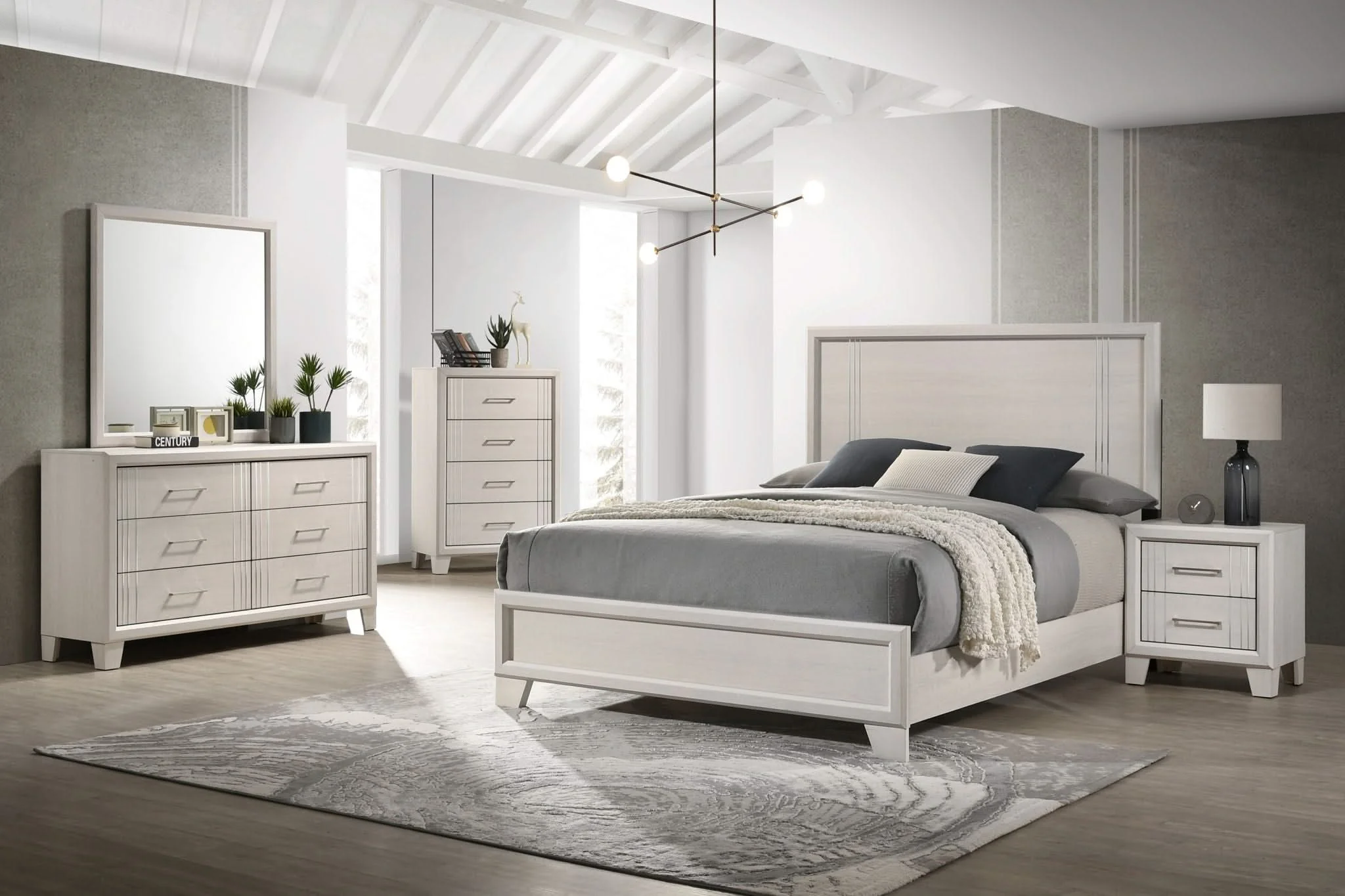 Charlie - Queen Bed - White - Image 2