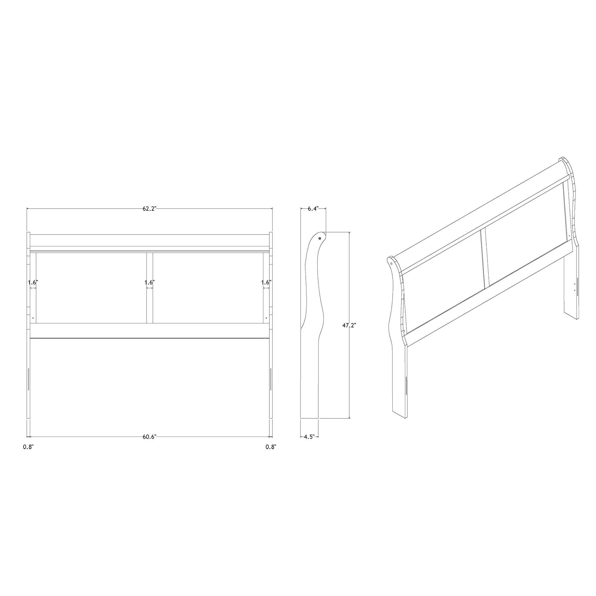Charlston - 5 Piece Bedroom Set With LED Headboard - Image 12