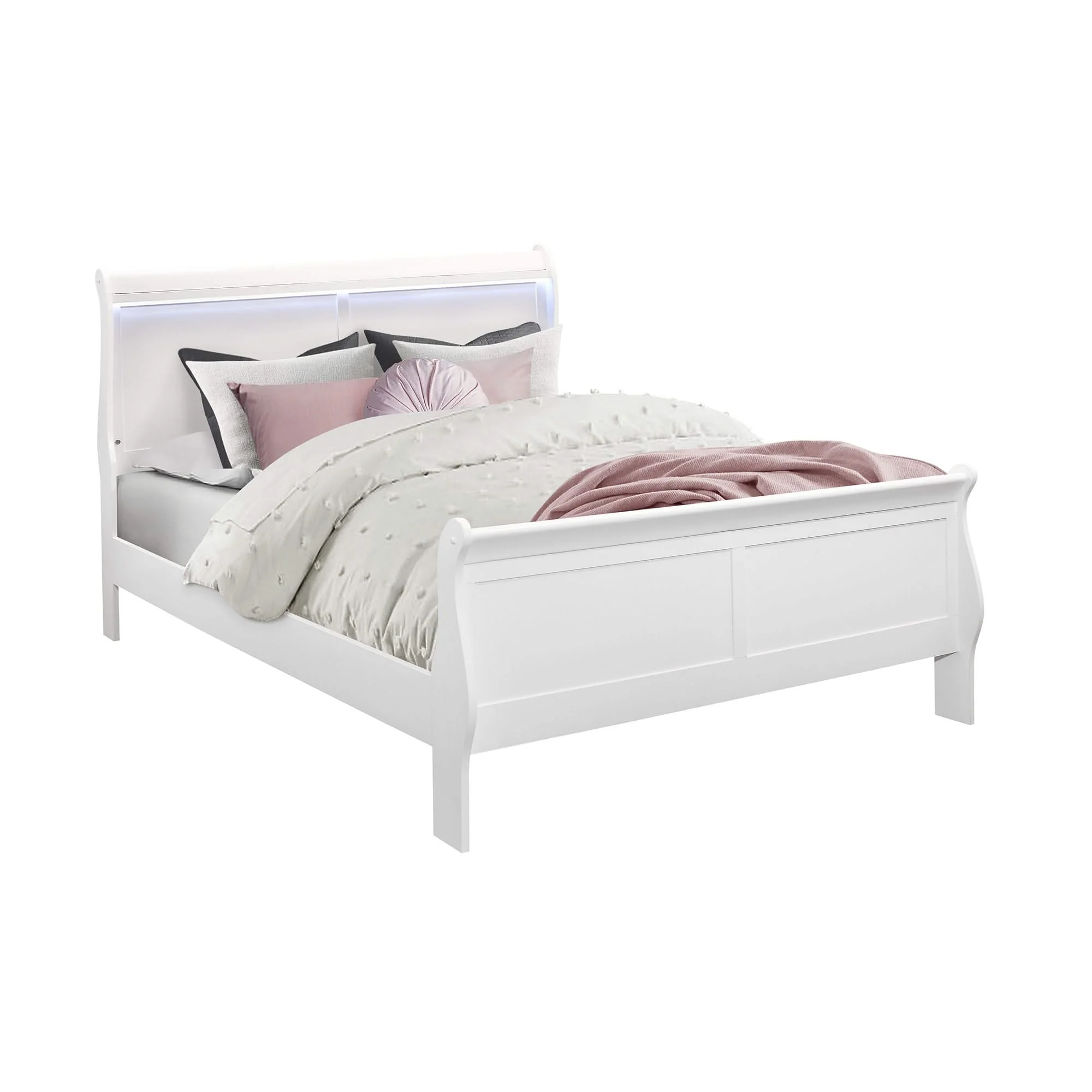 Charlston - 5 Piece Bedroom Set With LED Headboard - Image 3
