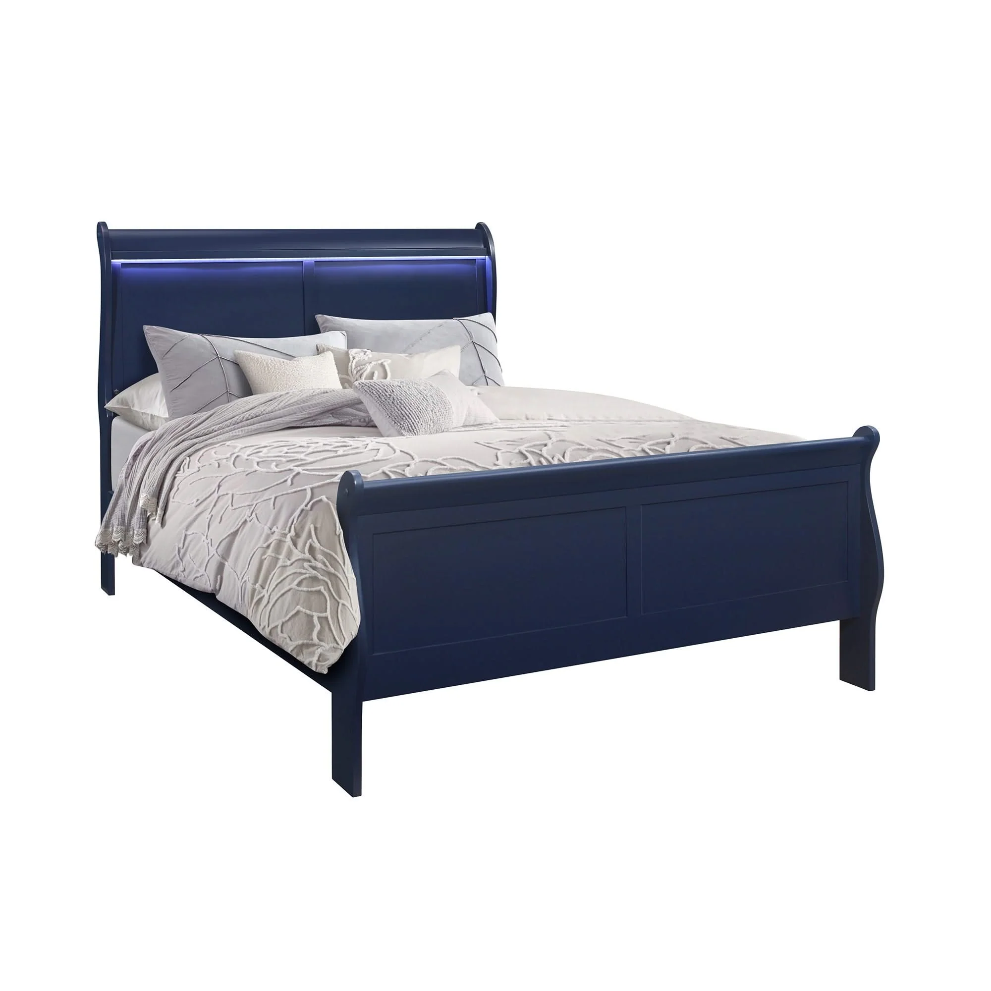 Charlston - 5 Piece Bedroom Set With LED Headboard - Image 5