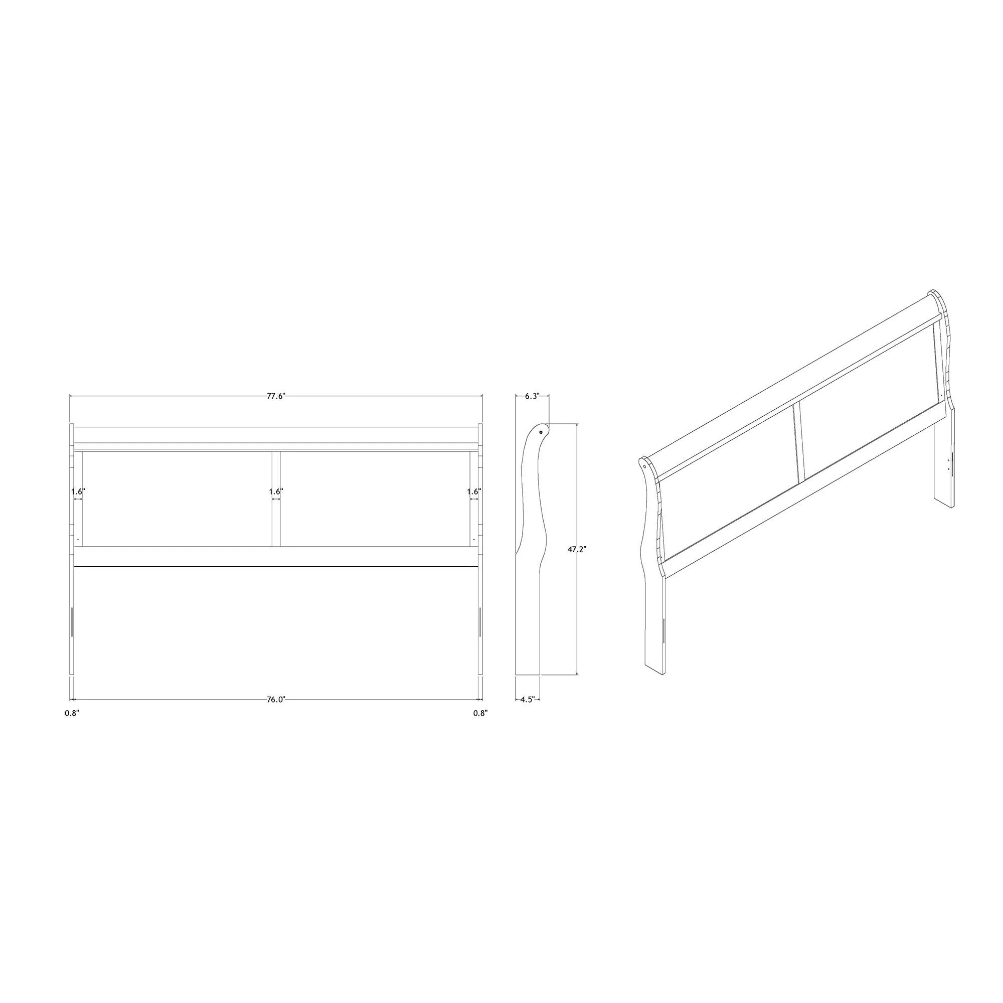 Charlston - 5 Piece Bedroom Set With LED Headboard - Image 7
